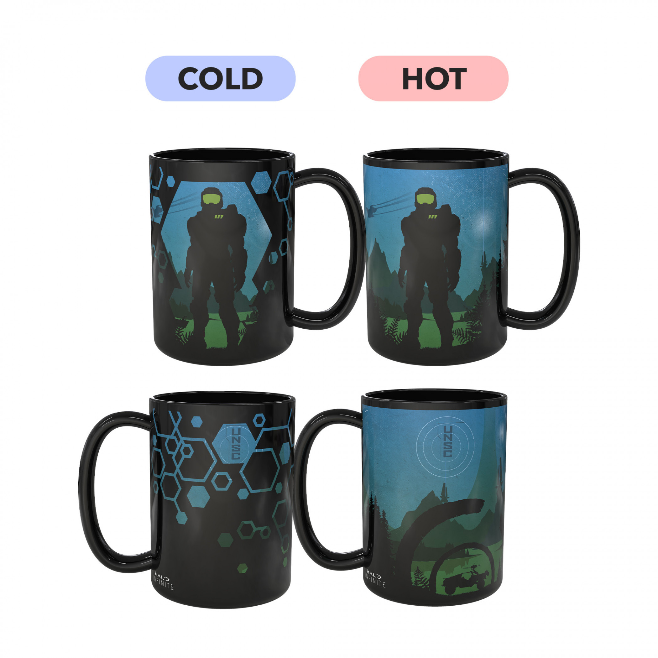 Halo Battle Scene Color Heat Change Ceramic Mug
