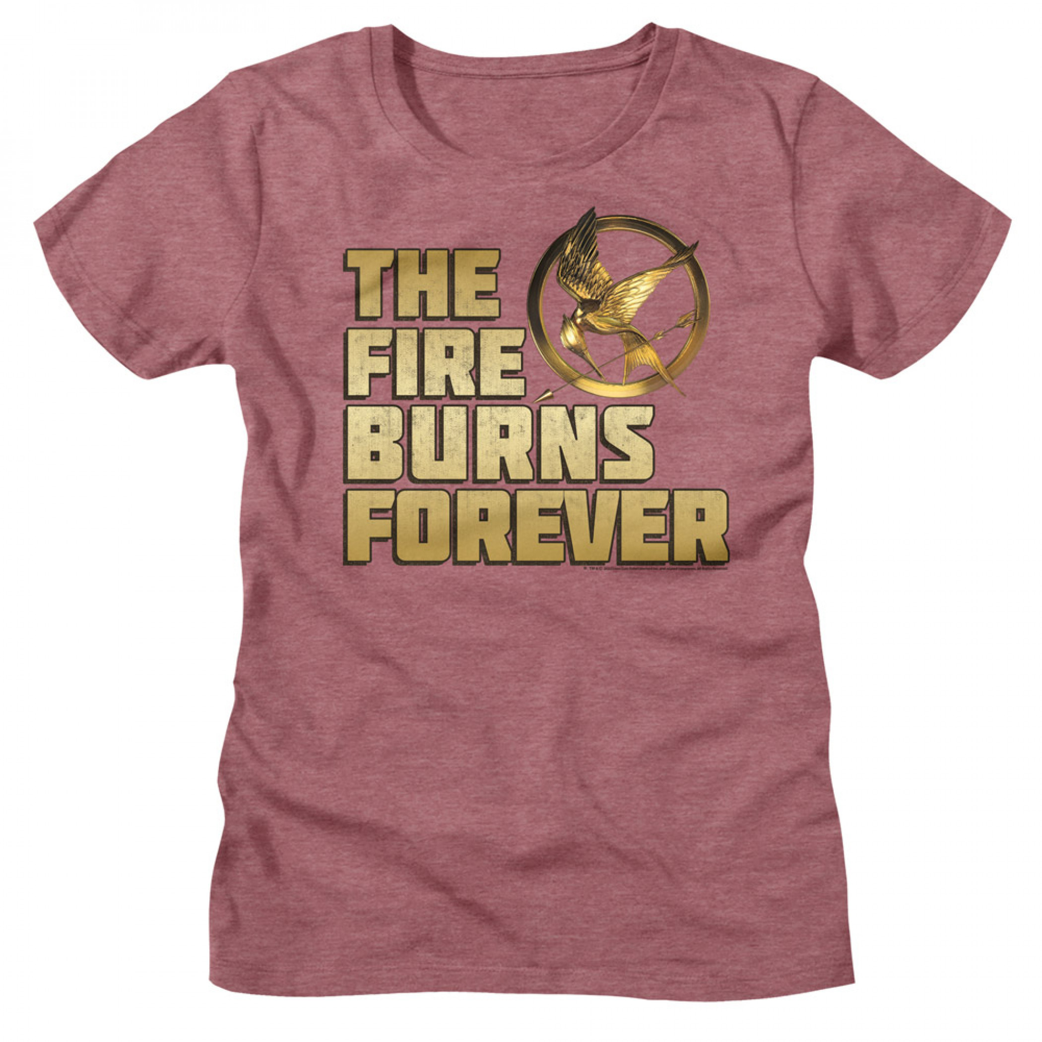 The Hunger Games Mockingjay Fire Burns Women's T-Shirt