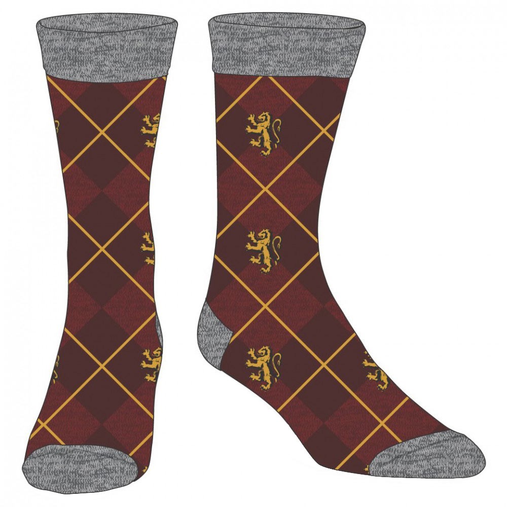 Harry Potter Gryffindor Maroon Dress Socks