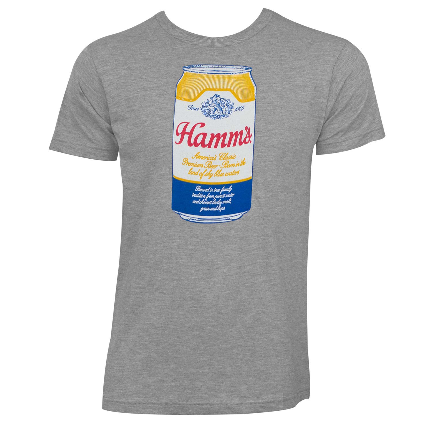 Hamm's Classic Can Logo Men's Grey T-Shirt