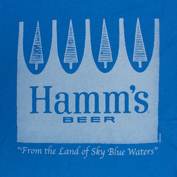 Hamm's Blue Men's Crown Beer Tee Shirt