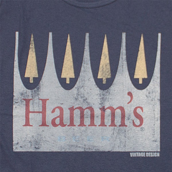 Hamm's Vintage Logo Navy Mens Tank Top
