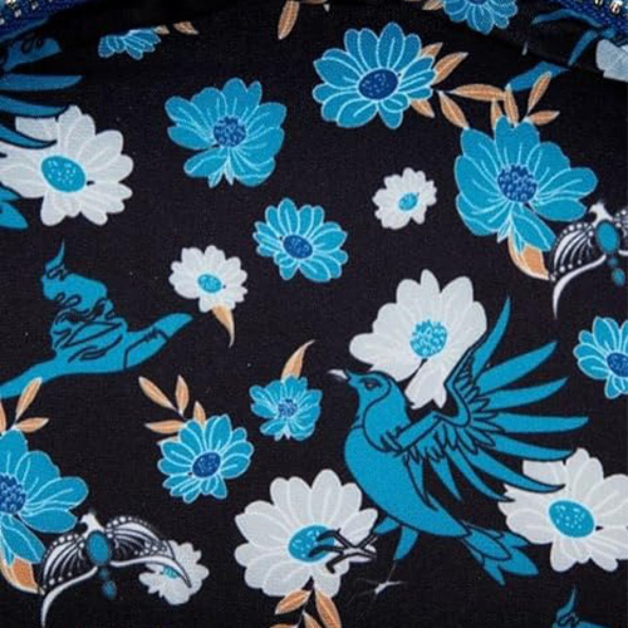 LOUNGEFLY Harry Potter Ravenclaw Blue Floral Mini Backpack NWOT Harry Potter Ravenclaw House Floral Tattoo Mini Backpack  main image 2