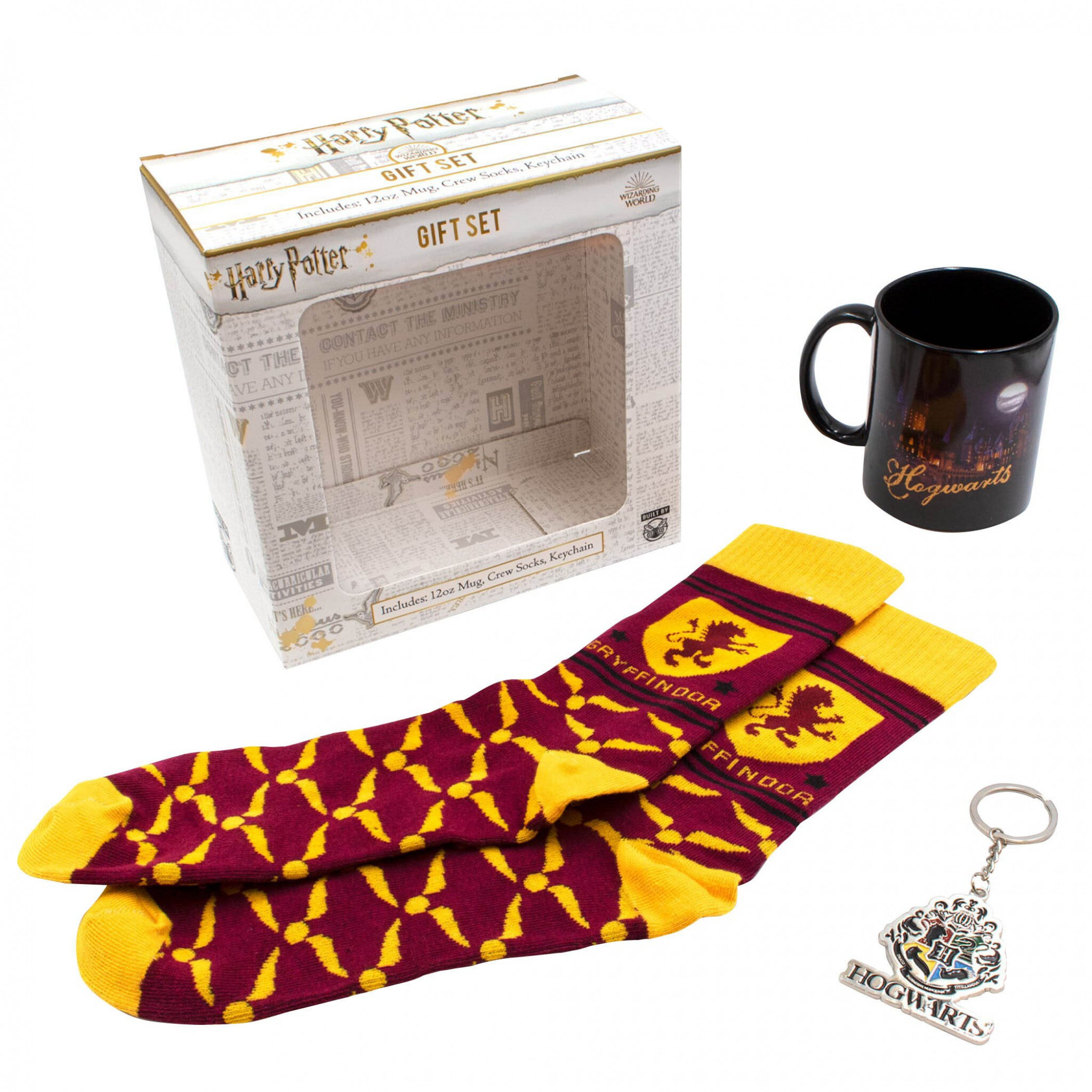 Harry Potter Hogwarts and Gryffindor Accessory Gift Set