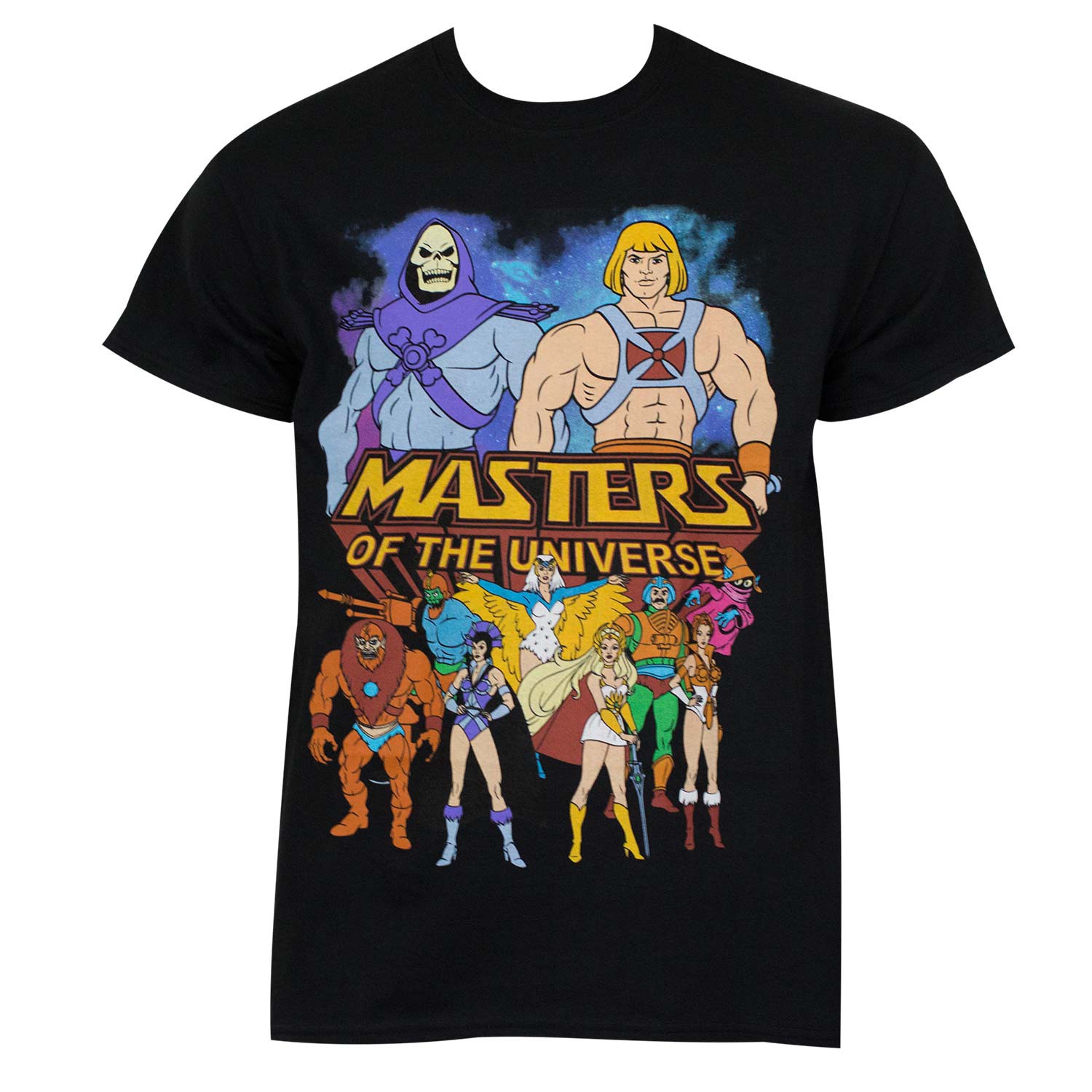 He-Man Masters Of The Universe Black Logo Tee Shirt