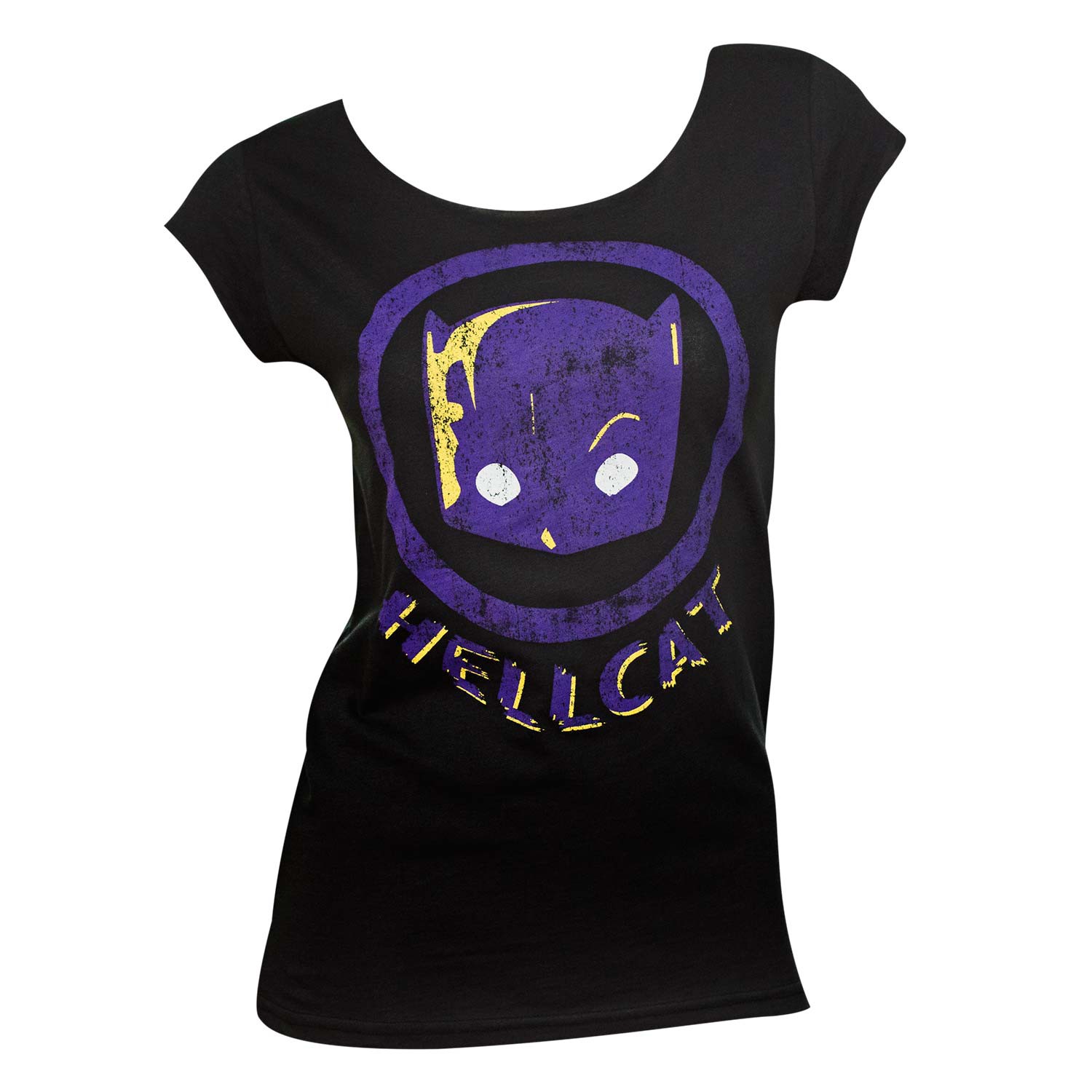 Hawkeye Women's Hellcat Distressed Tee Shirt