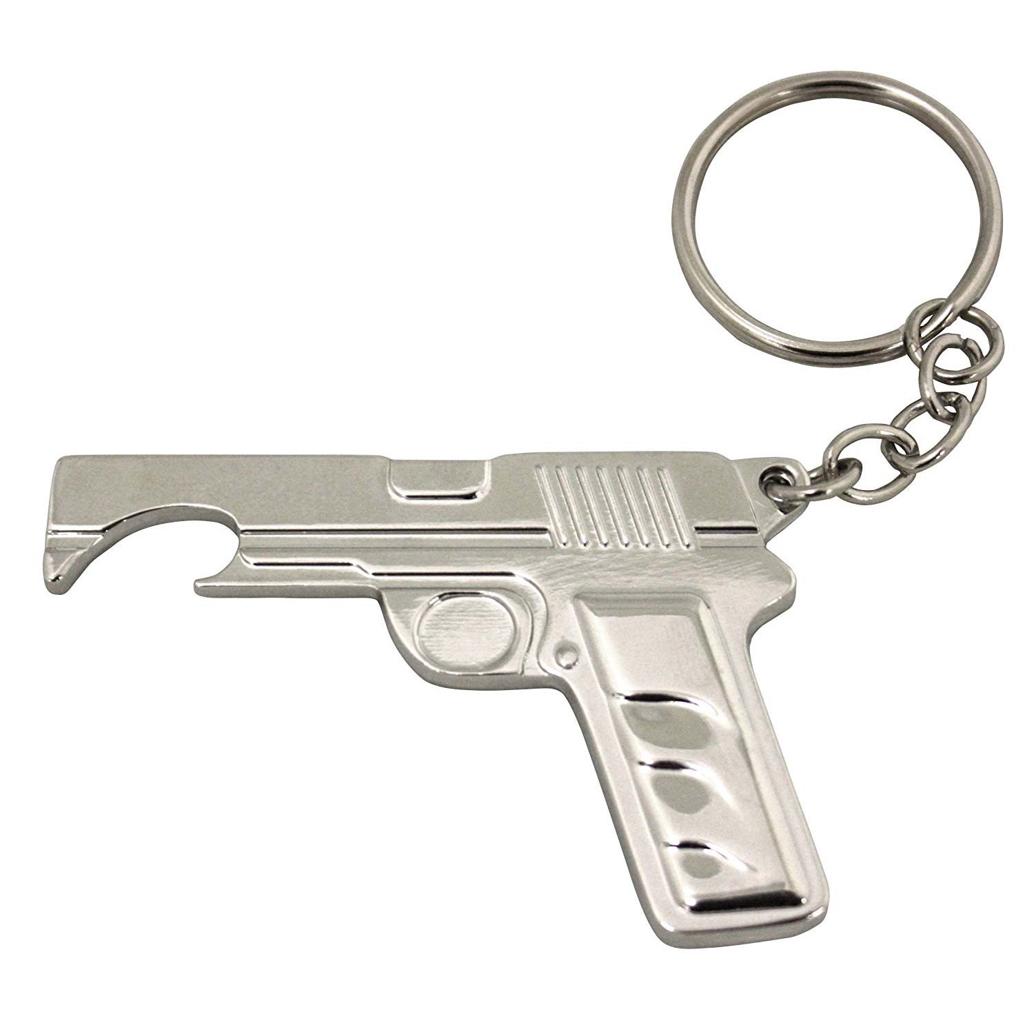 Gun Bottle Opener Keychain