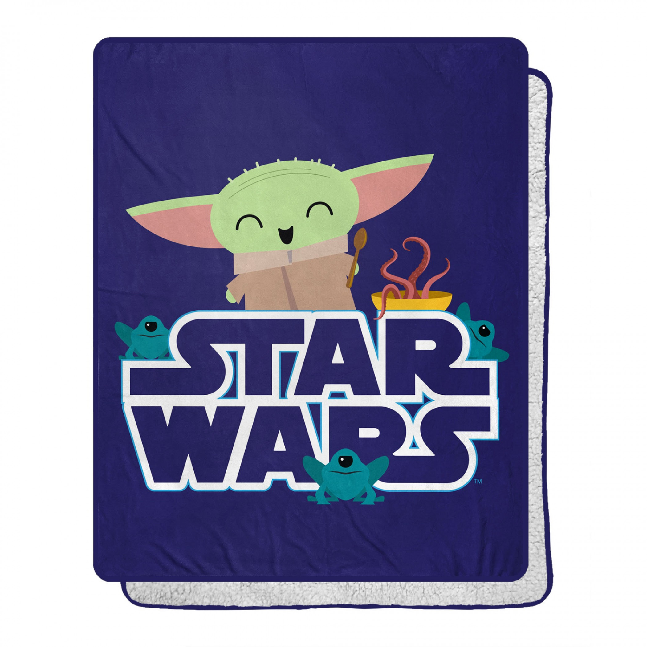 Star Wars The Child Grogu Snack is The Way 40 X 50 Silk Touch Throw