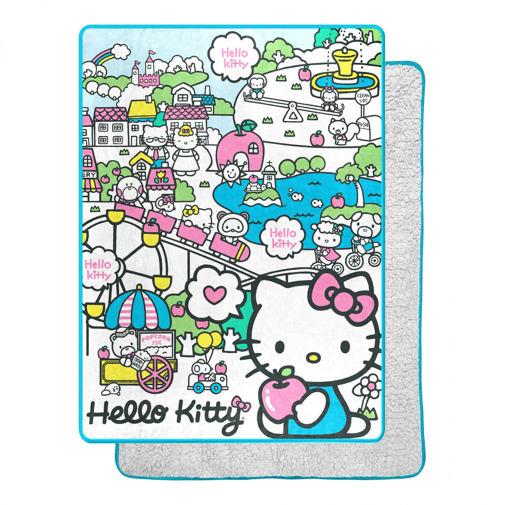 Hello Kitty My Cute World 60 X 80 Silk Touch Throw