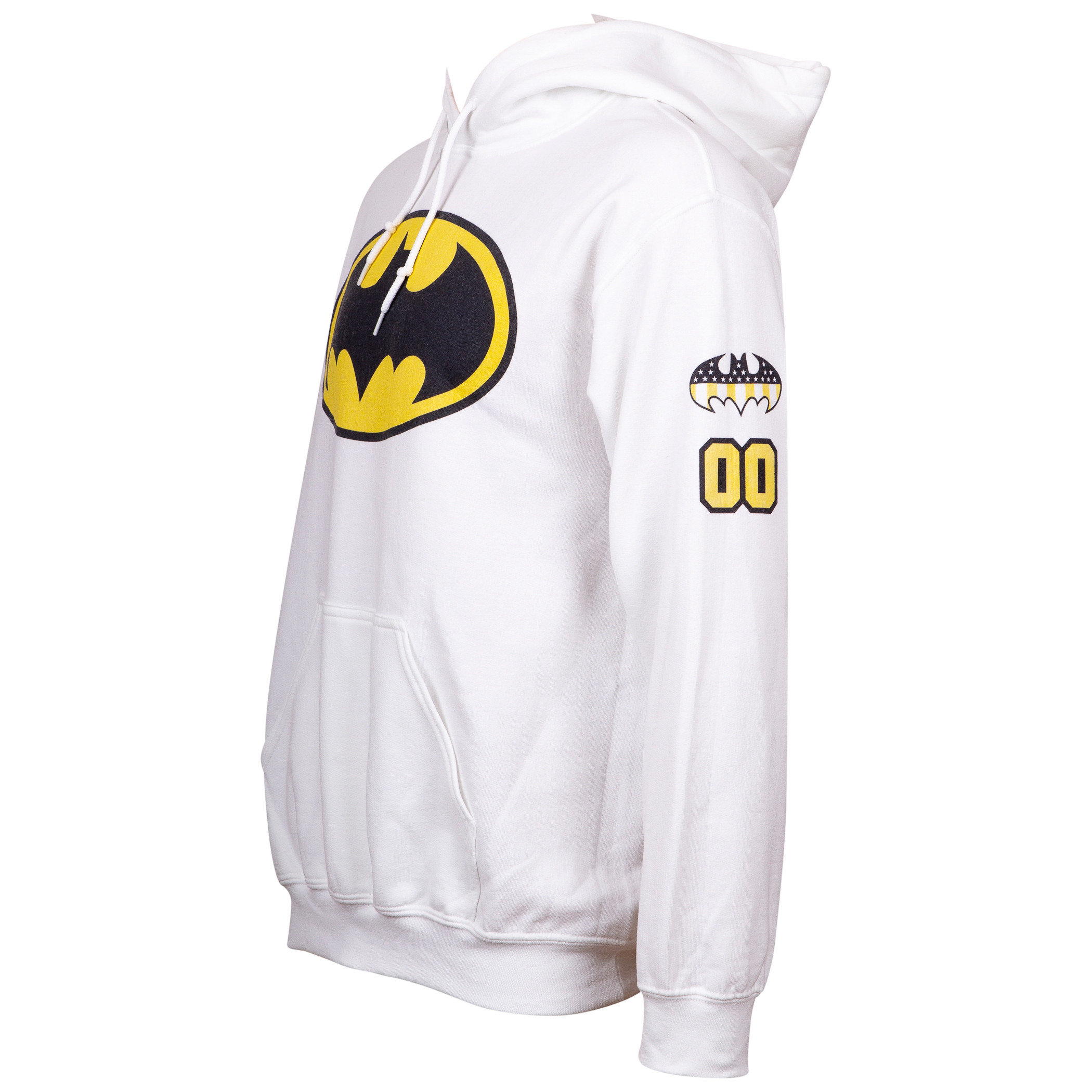 Batman 80th Symbol White Hoodie