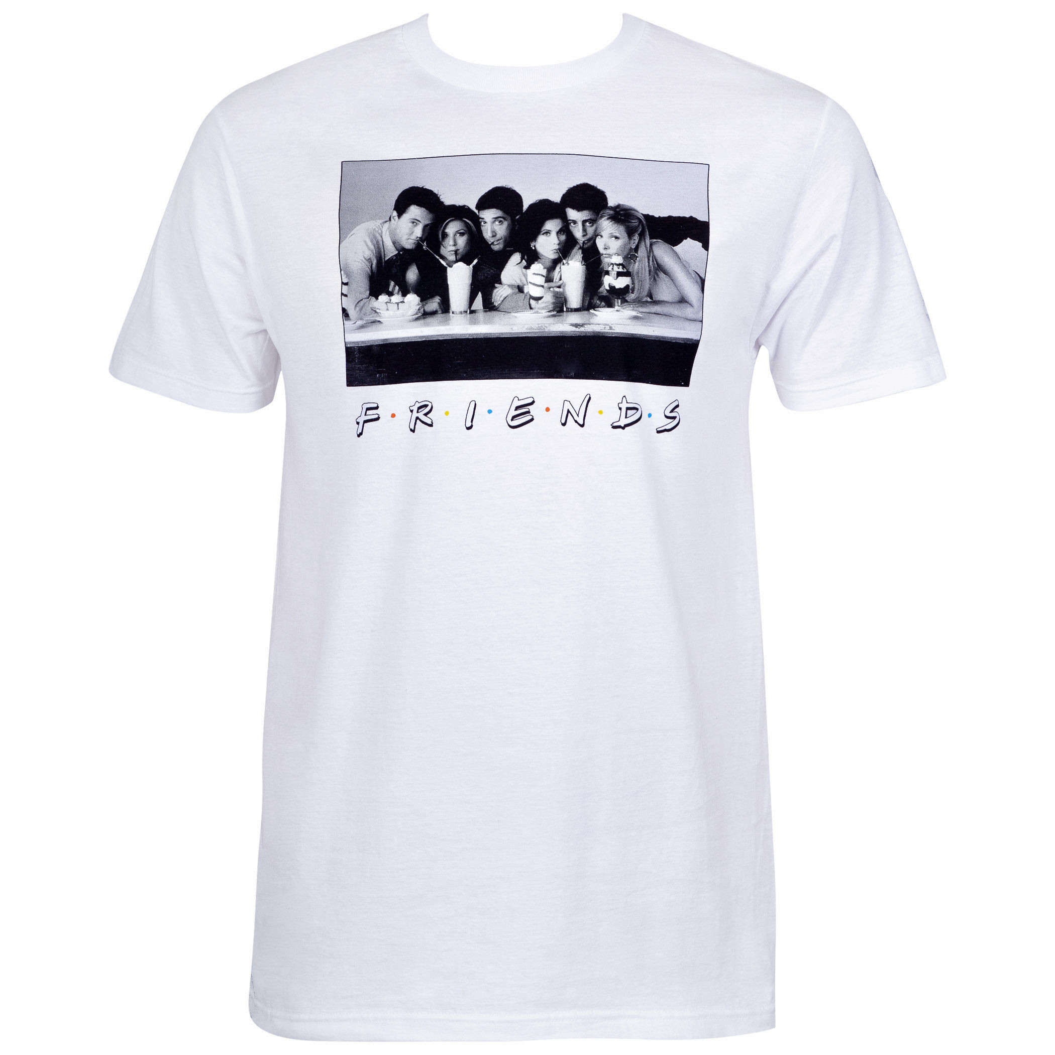 Friends Vintage Black And White Photo Tee Shirt