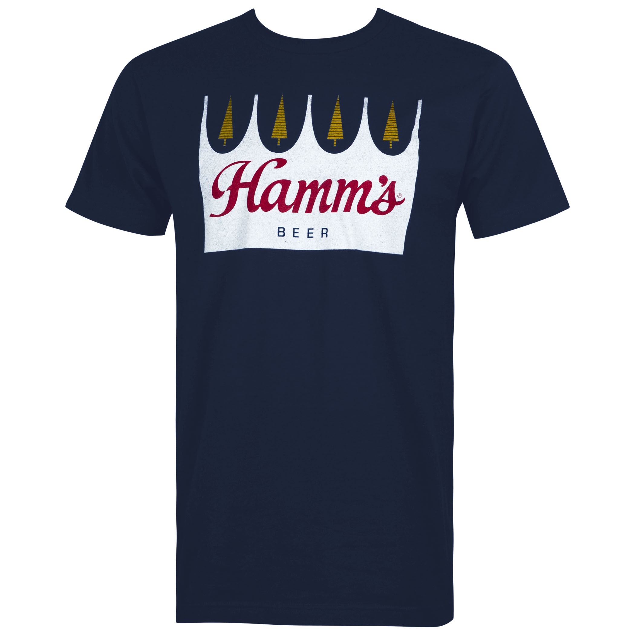 Hamm's Beer Crown Logo Men's Blue T-Shirt
