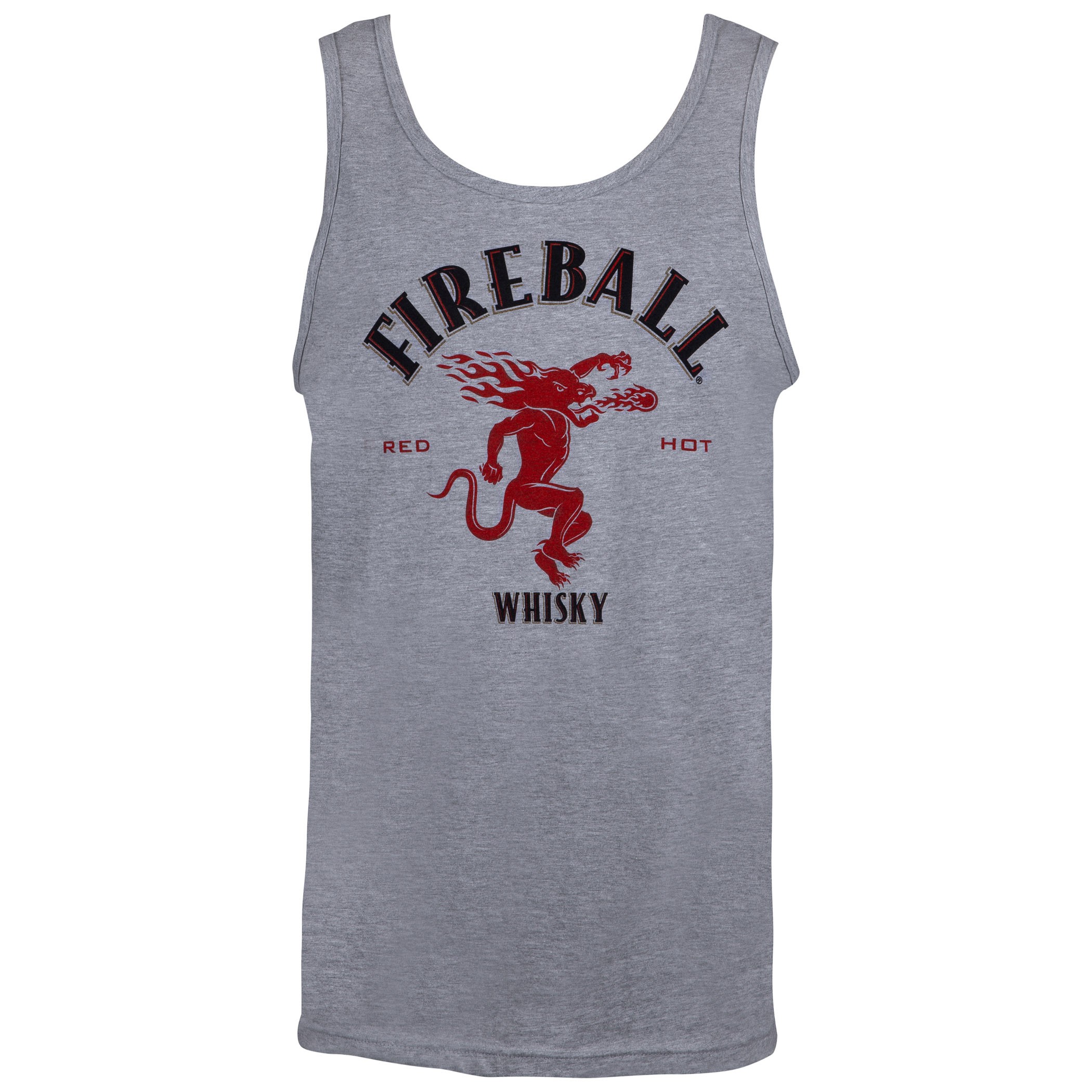 Fireball Logo Men's Grey Tank Top