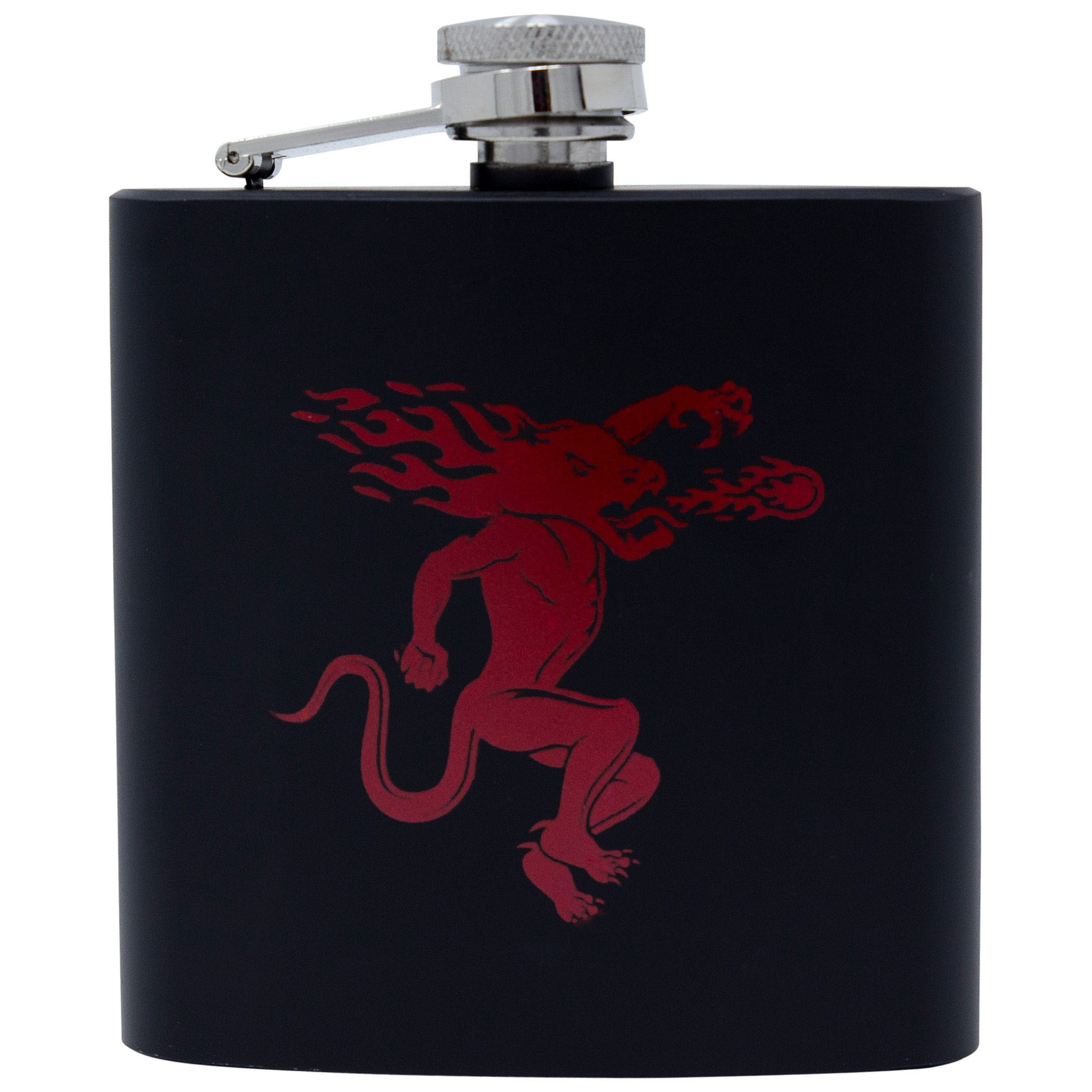 Fireball Dragon Logo Flask