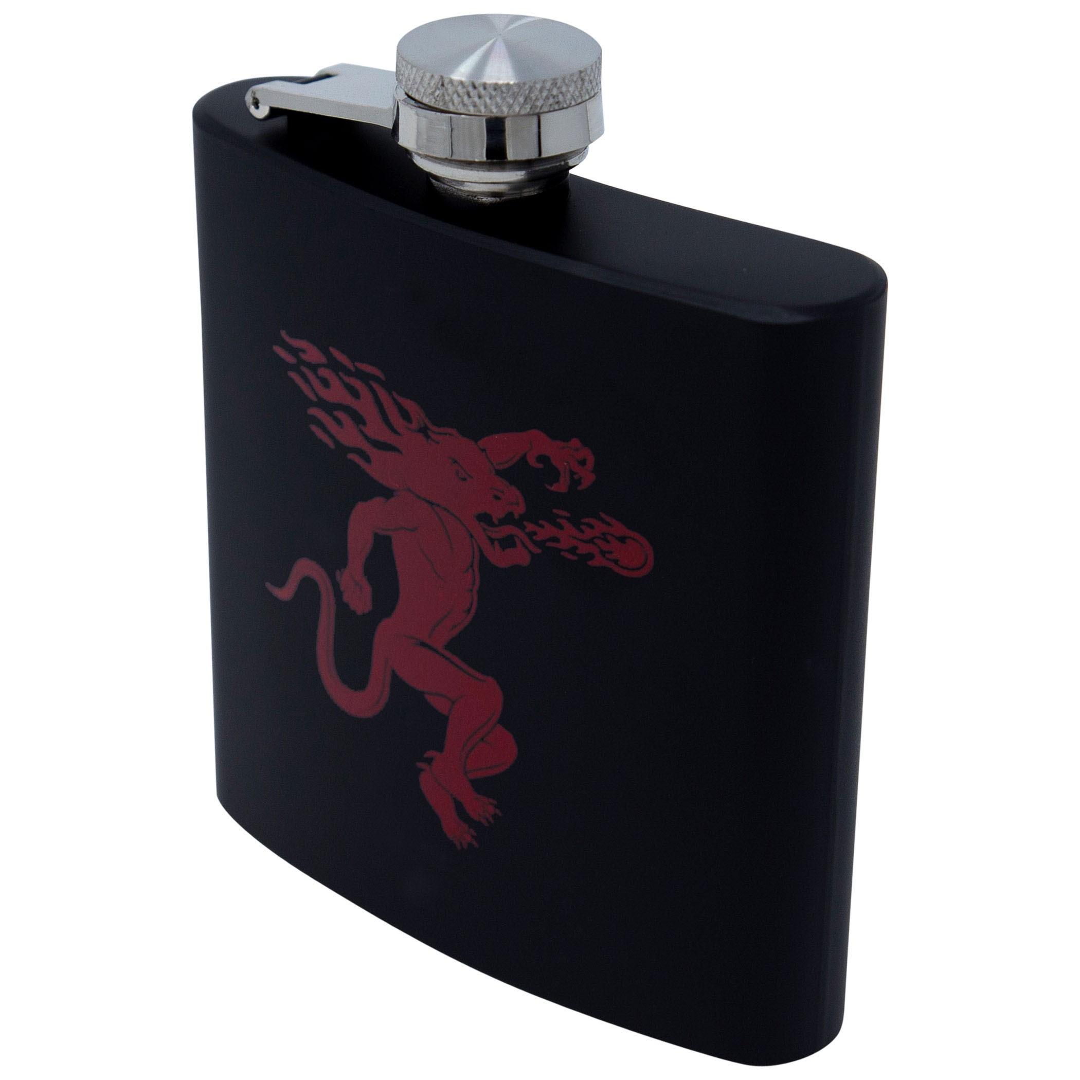 Fireball Dragon Logo Flask