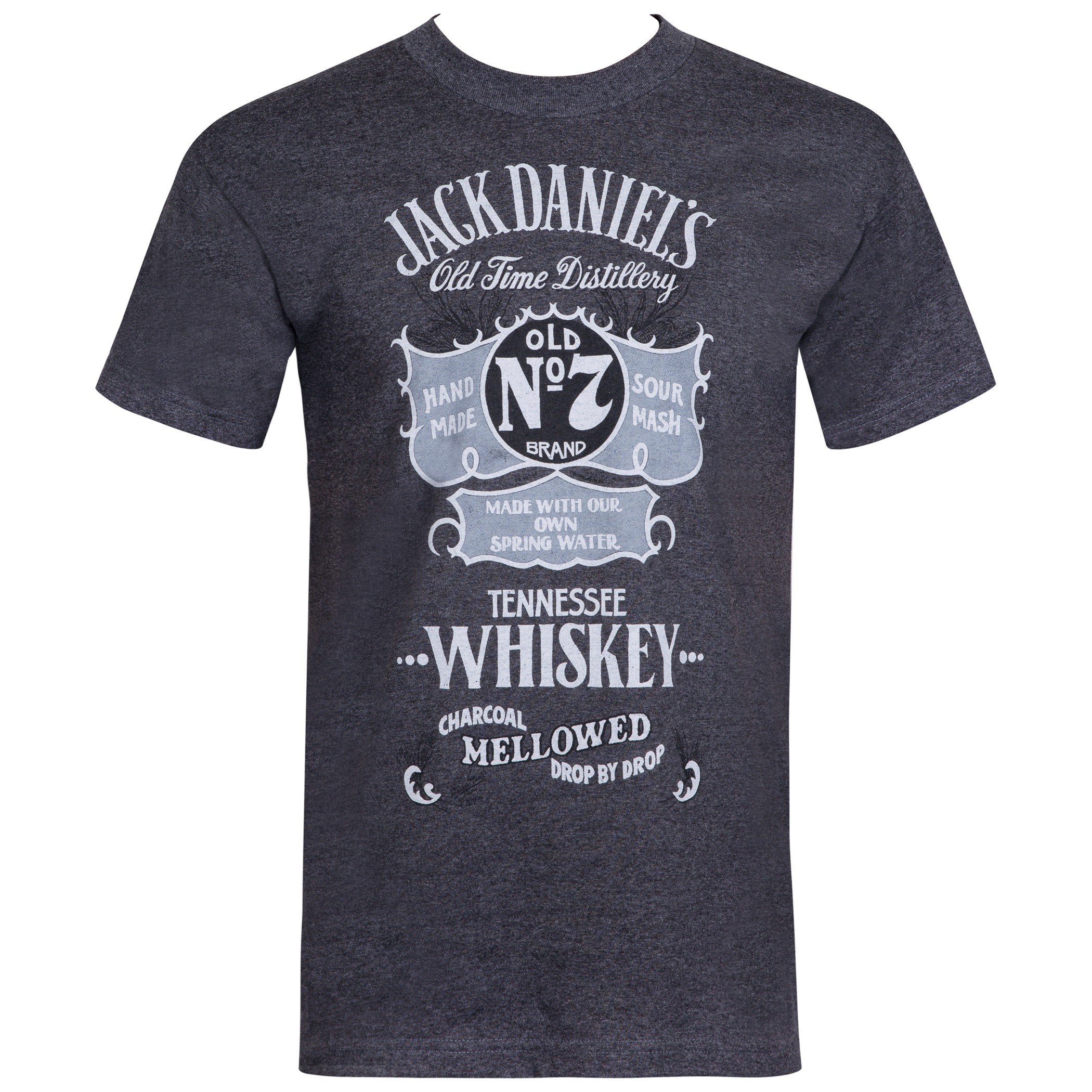 Jack Daniels Vintage Poster Grey Tee Shirt