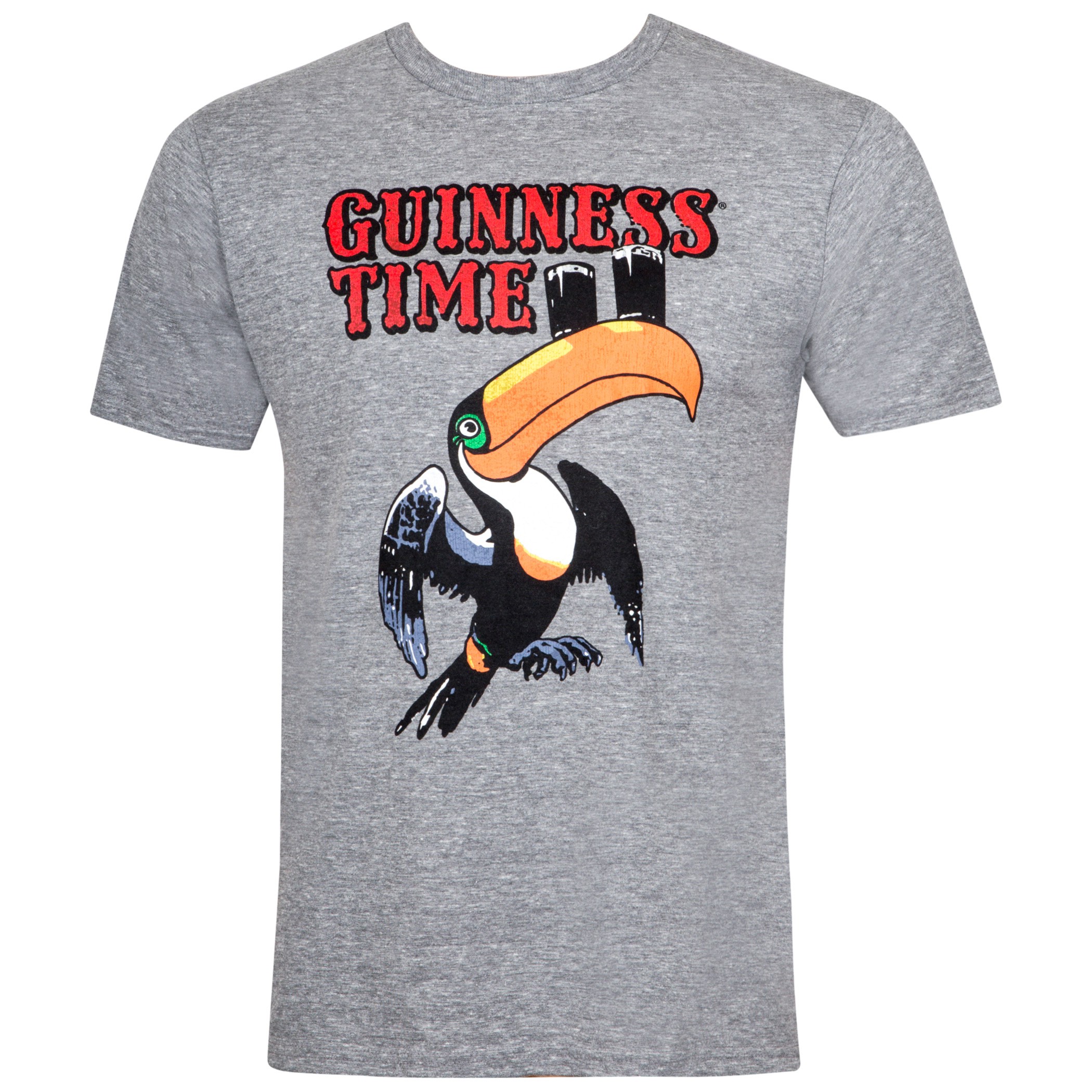 Forfatter ulæselig Hvad er der galt Guinness Men's Grey Toucan Time T-Shirt