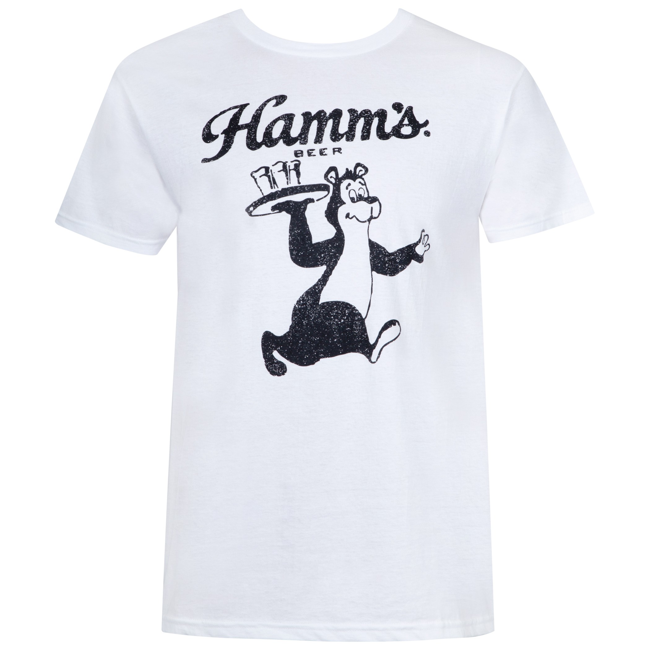 Hamm's Bear Waiter White Tee Shirt