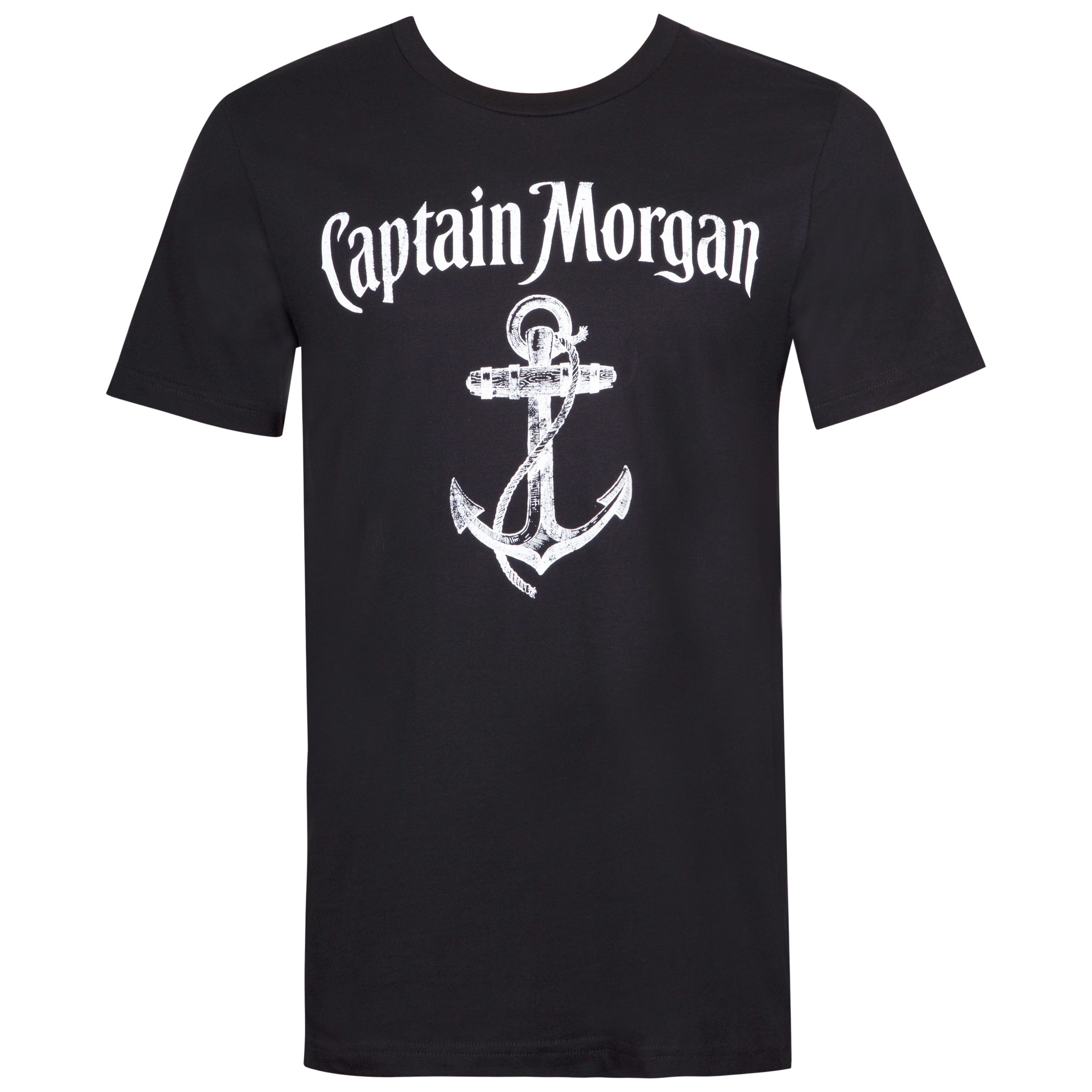 Captain Morgan Anchor Logo Black Tee Shirt