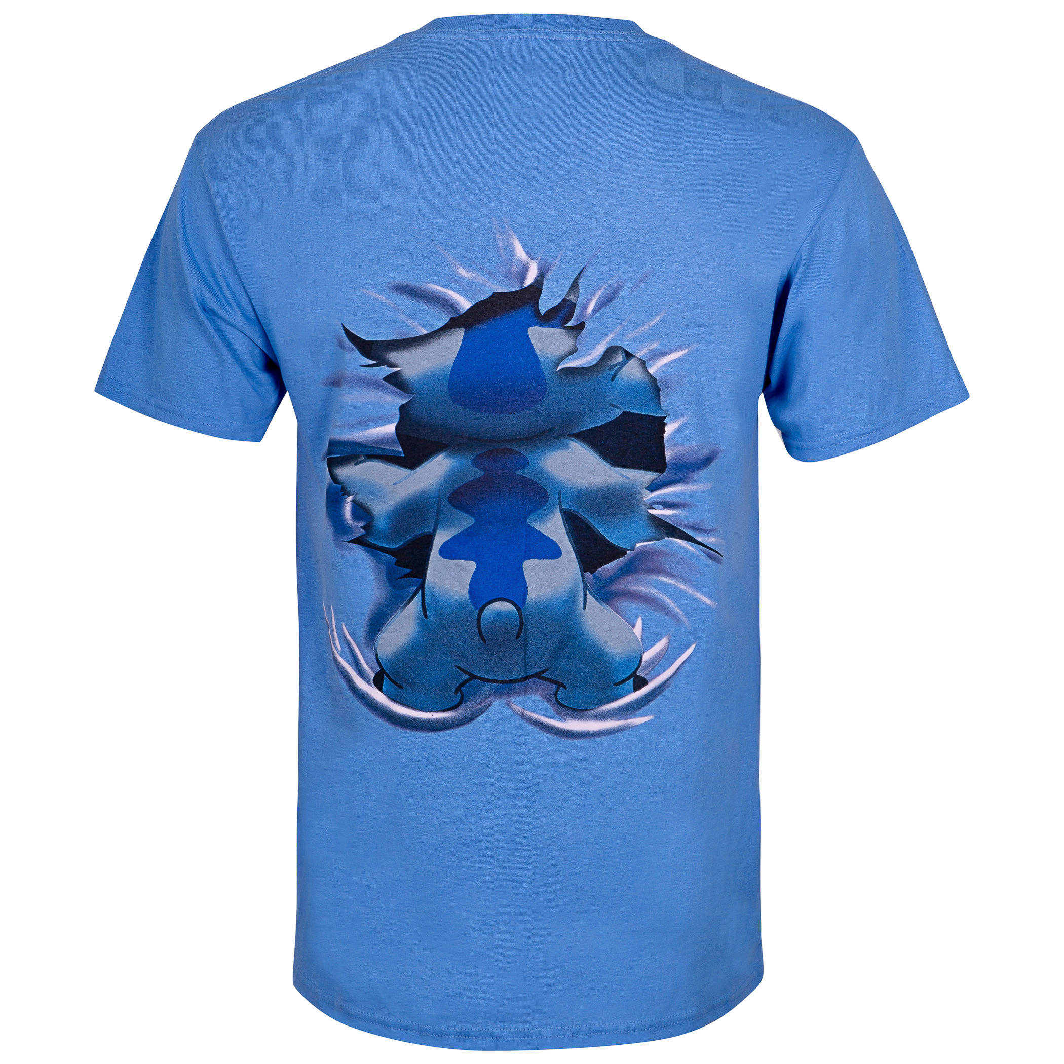 Lilo And Stitch Bursting Through Blue Disney T-Shirt