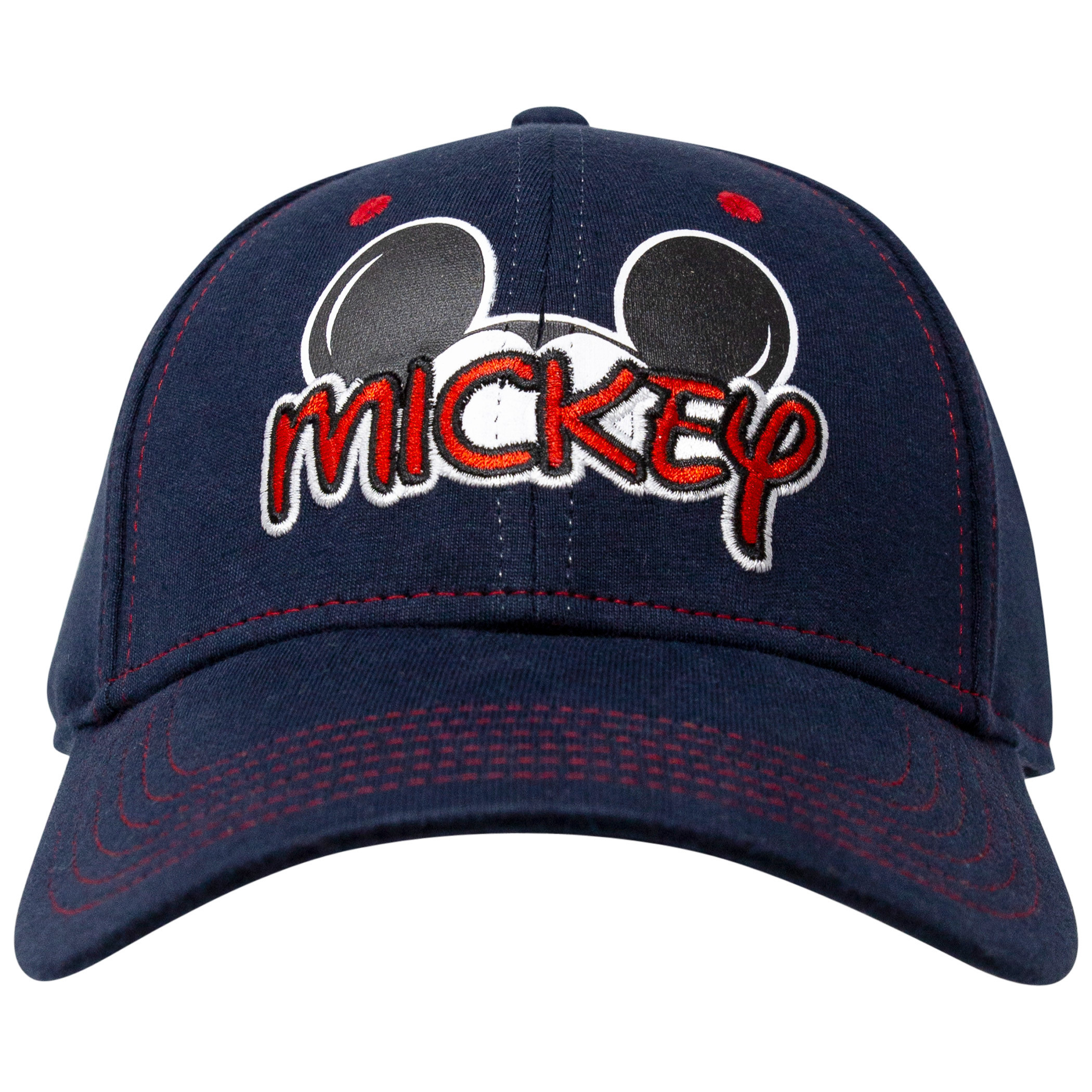 Mickey Mouse Blue Disney Script Logo Adjustable Strapback Hat