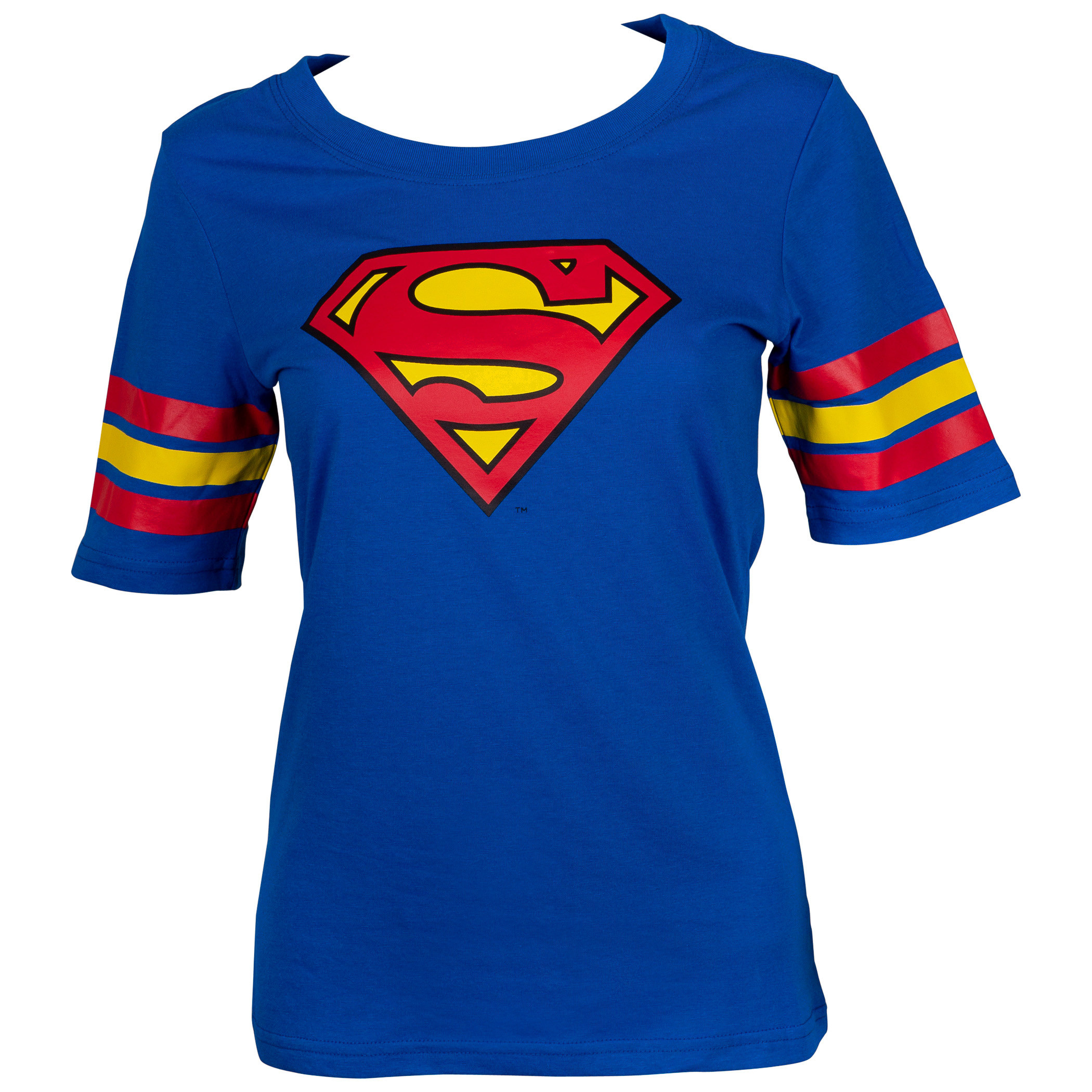 Superman Logo Jersey Print Women's T-Shirt