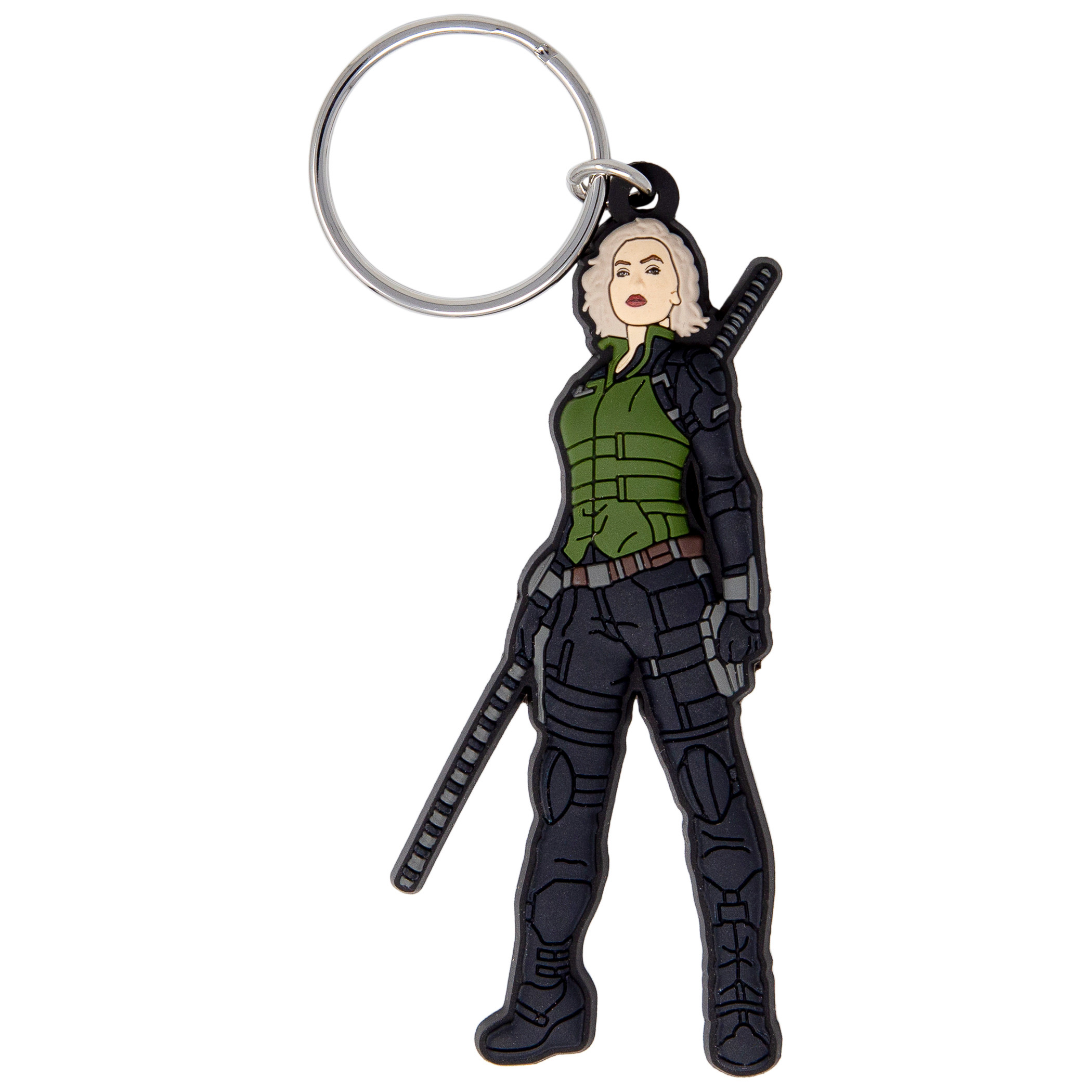 Black Widow Soft Touch Keychain