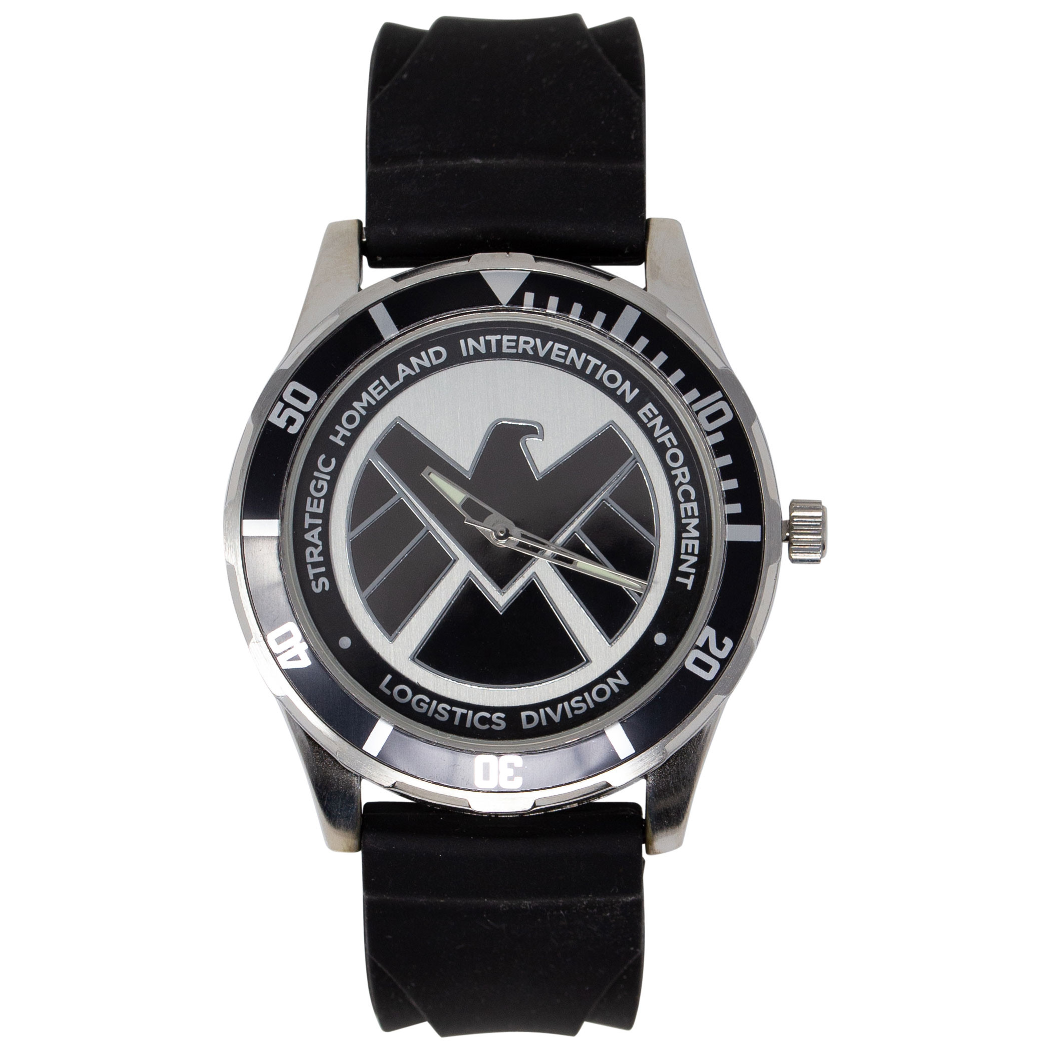 Agents of SHIELD Symbol Watch with Rubber Wristband