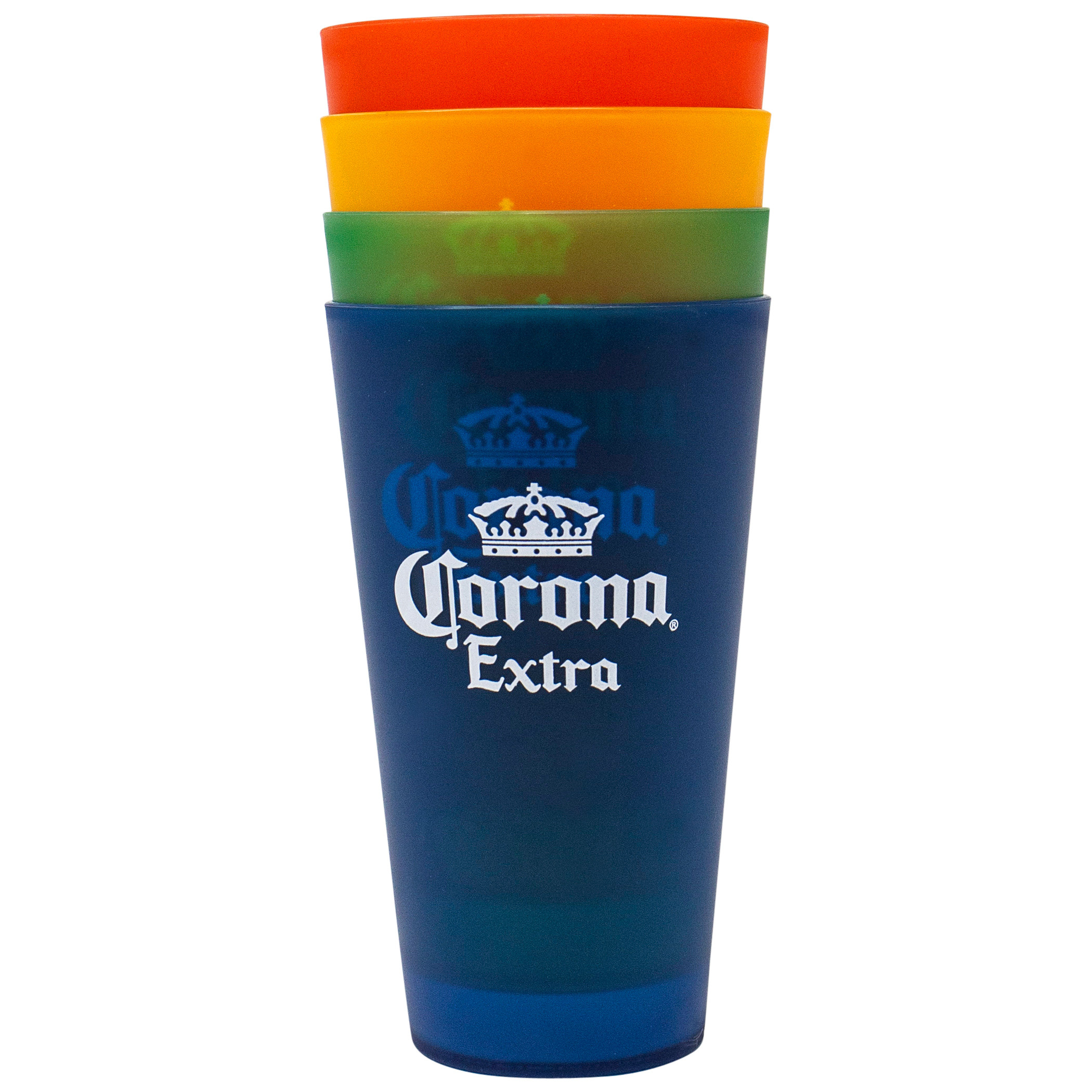Corona Extra 4-Pack Colored 20 Ounce Cups