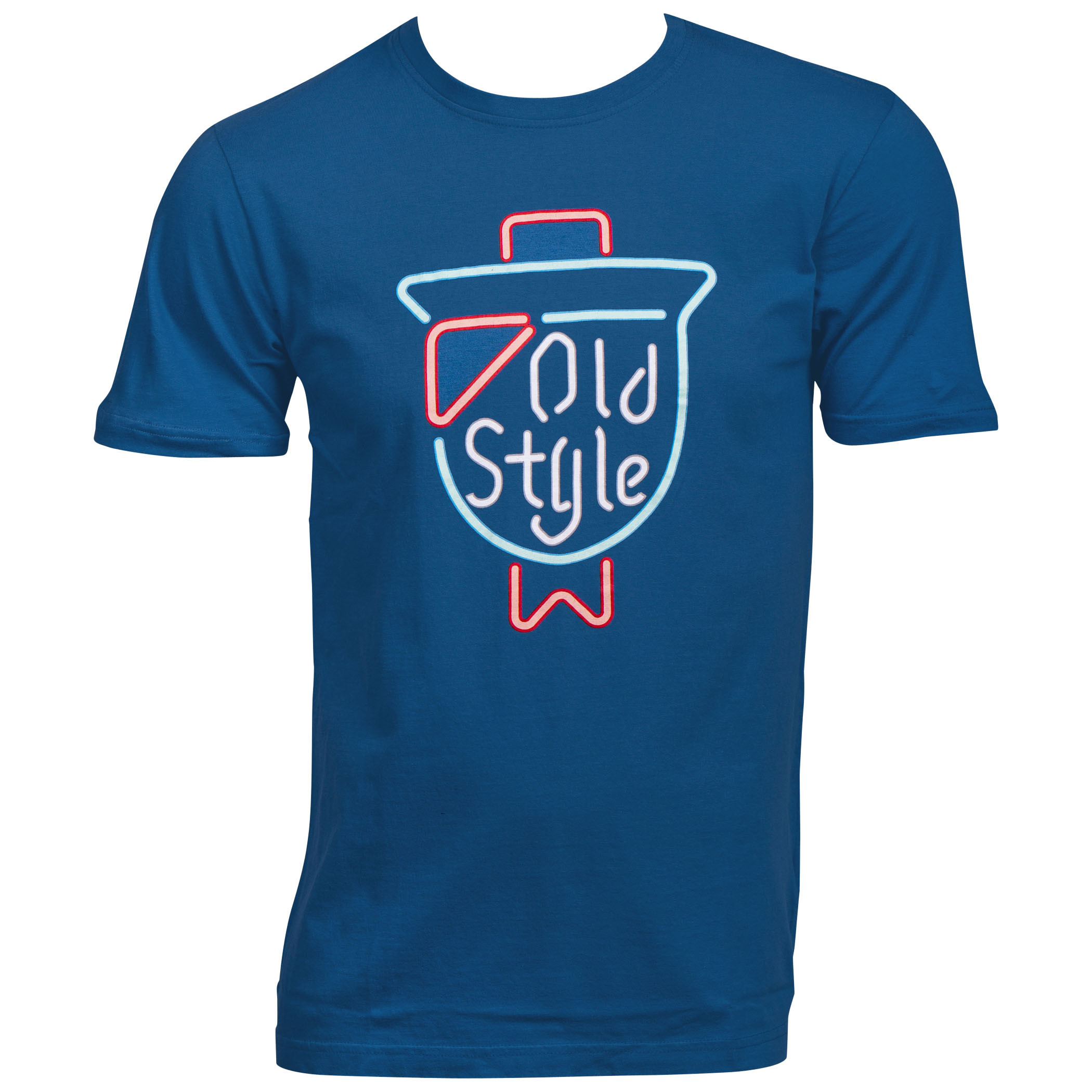 Old Style Neon Sign On Tap Logo T-Shirt