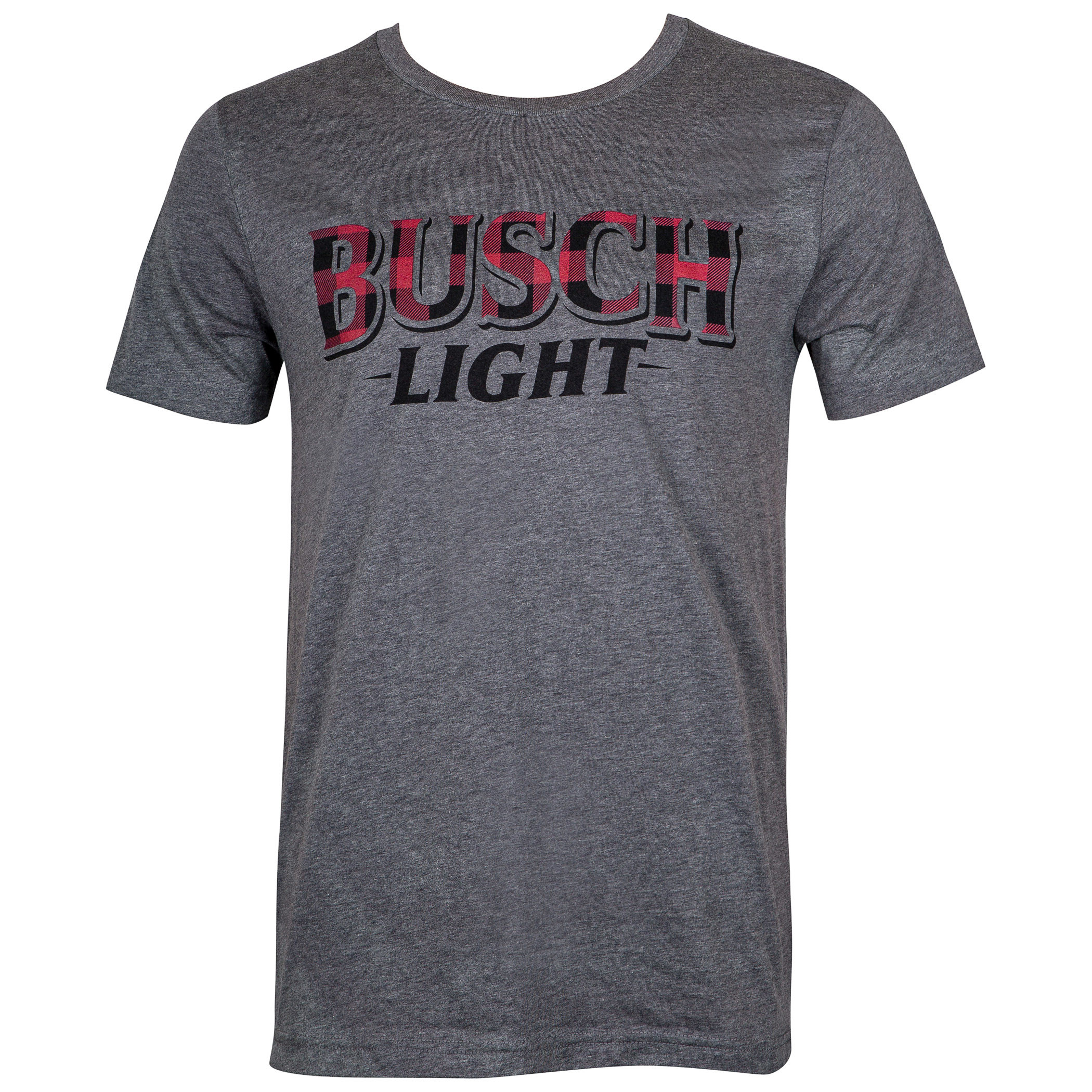 Busch Light Beer Men’s Flannel Logo T-Shirt