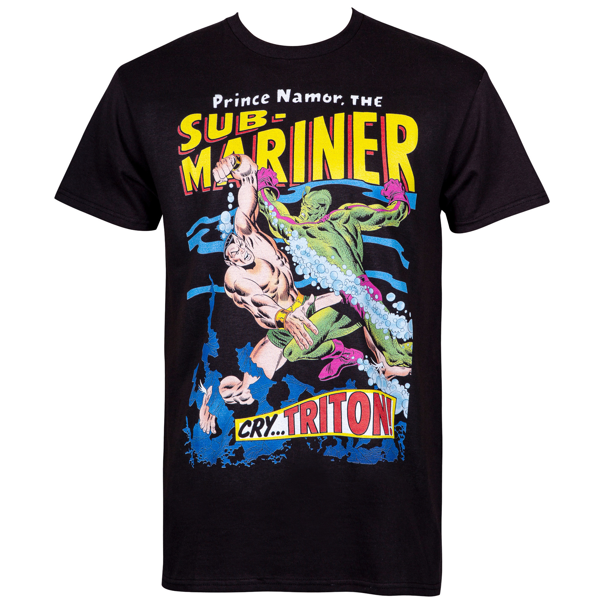 Prince Namor, the Sub-Mariner #2 Comic Cover Men's Black T-Shirt