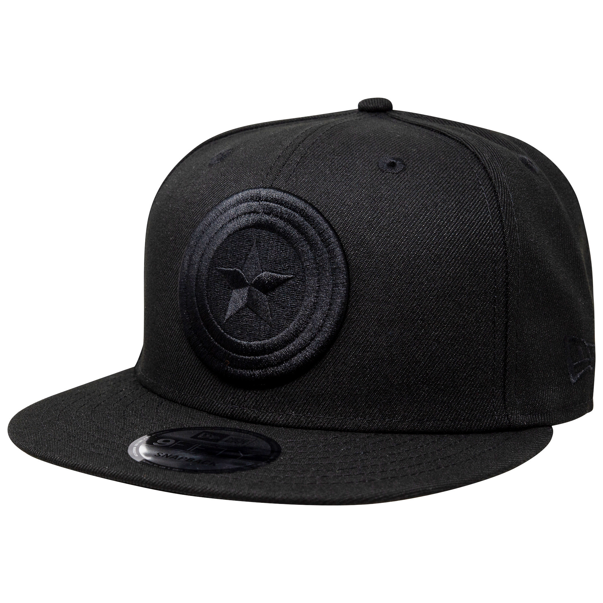 Captain America Black on Black New Era 9Fifty Adjustable Hat