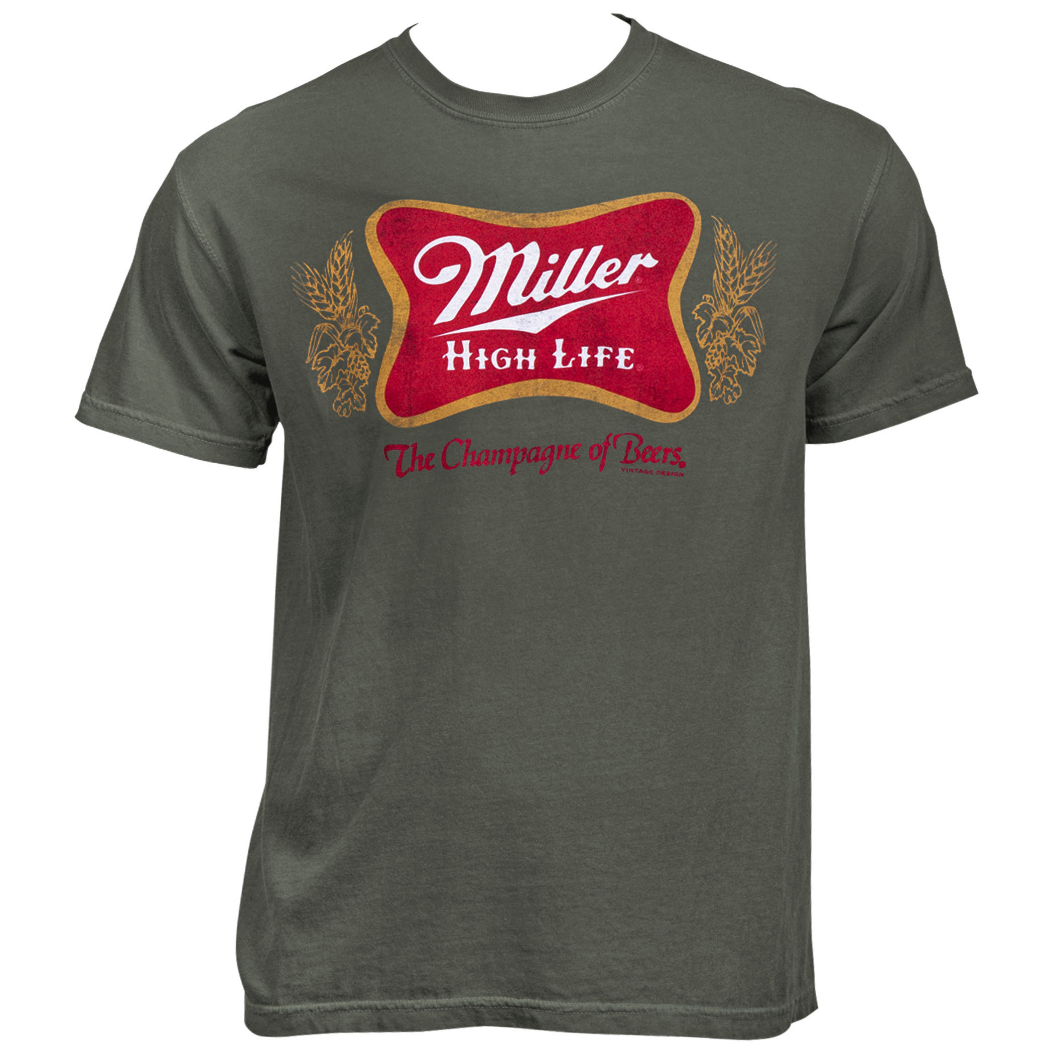 Miller High Life Logo Vintage Garment Wash T-Shirt