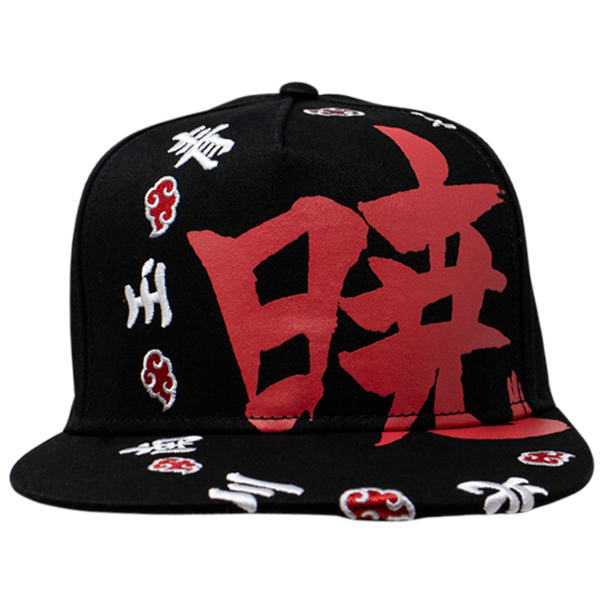 Naruto Akatsuki Kanji Ring Snapback Hat