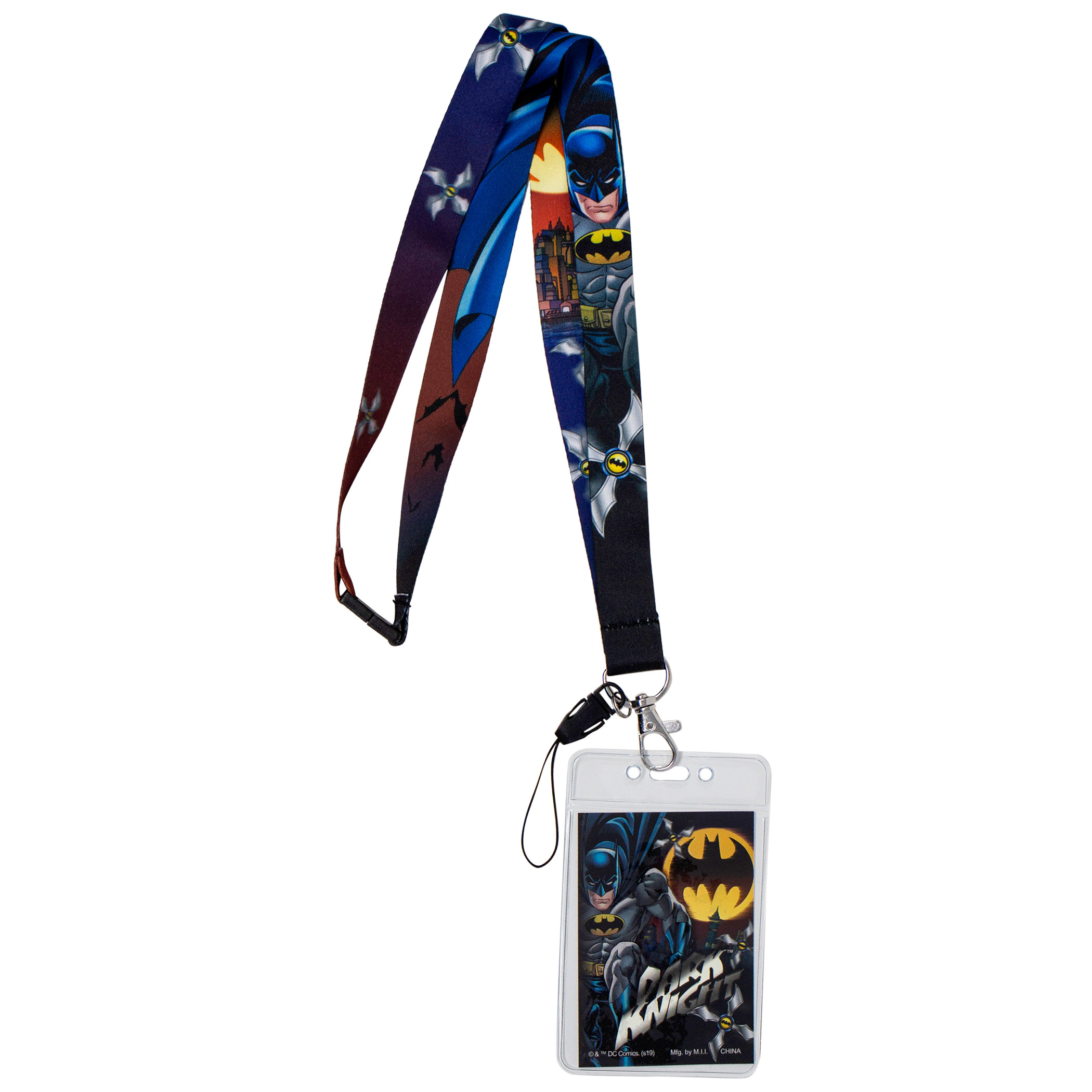 Batman Cartoon Lanyard with Card Holder