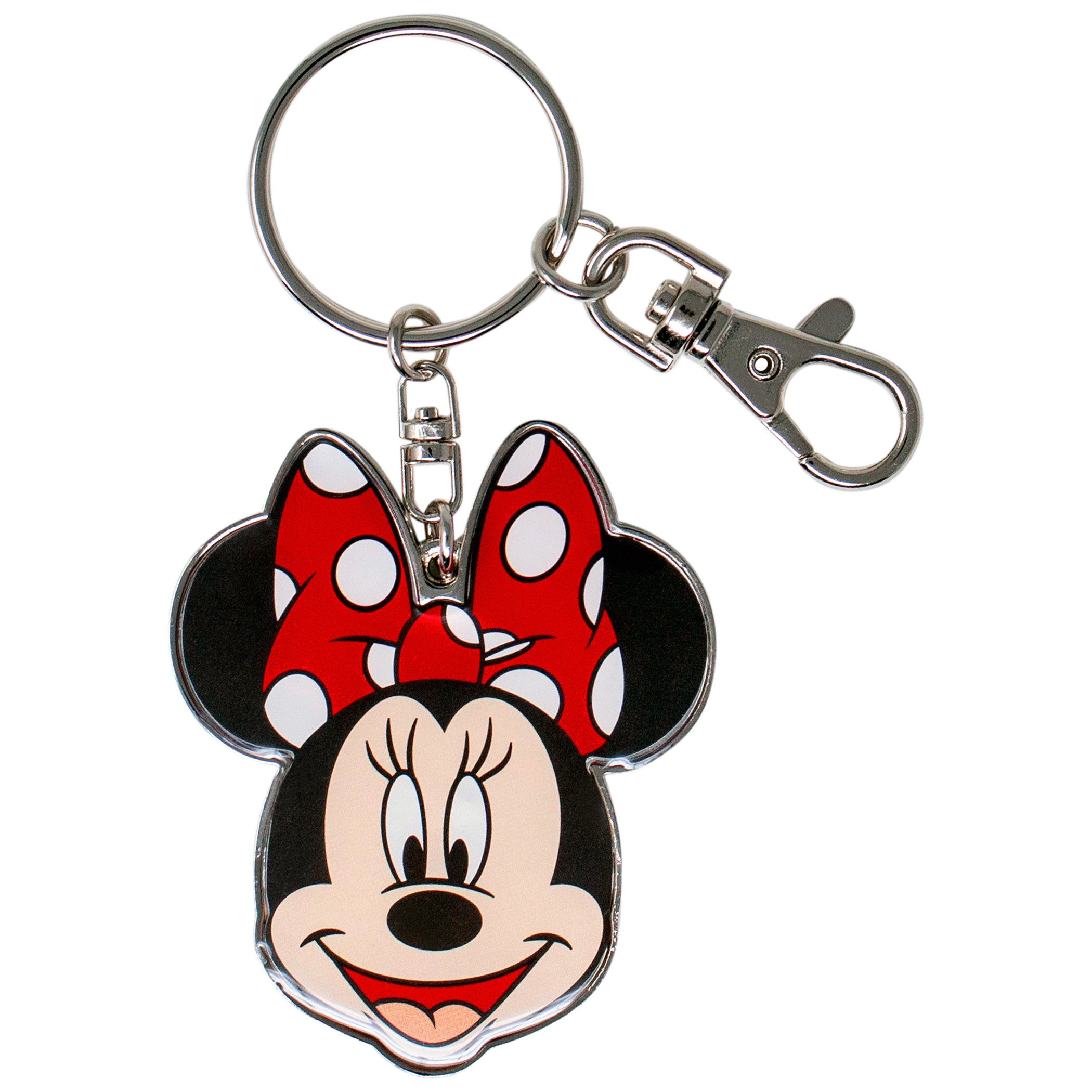 Disney Minnie Mouse Head Pewter Keychain