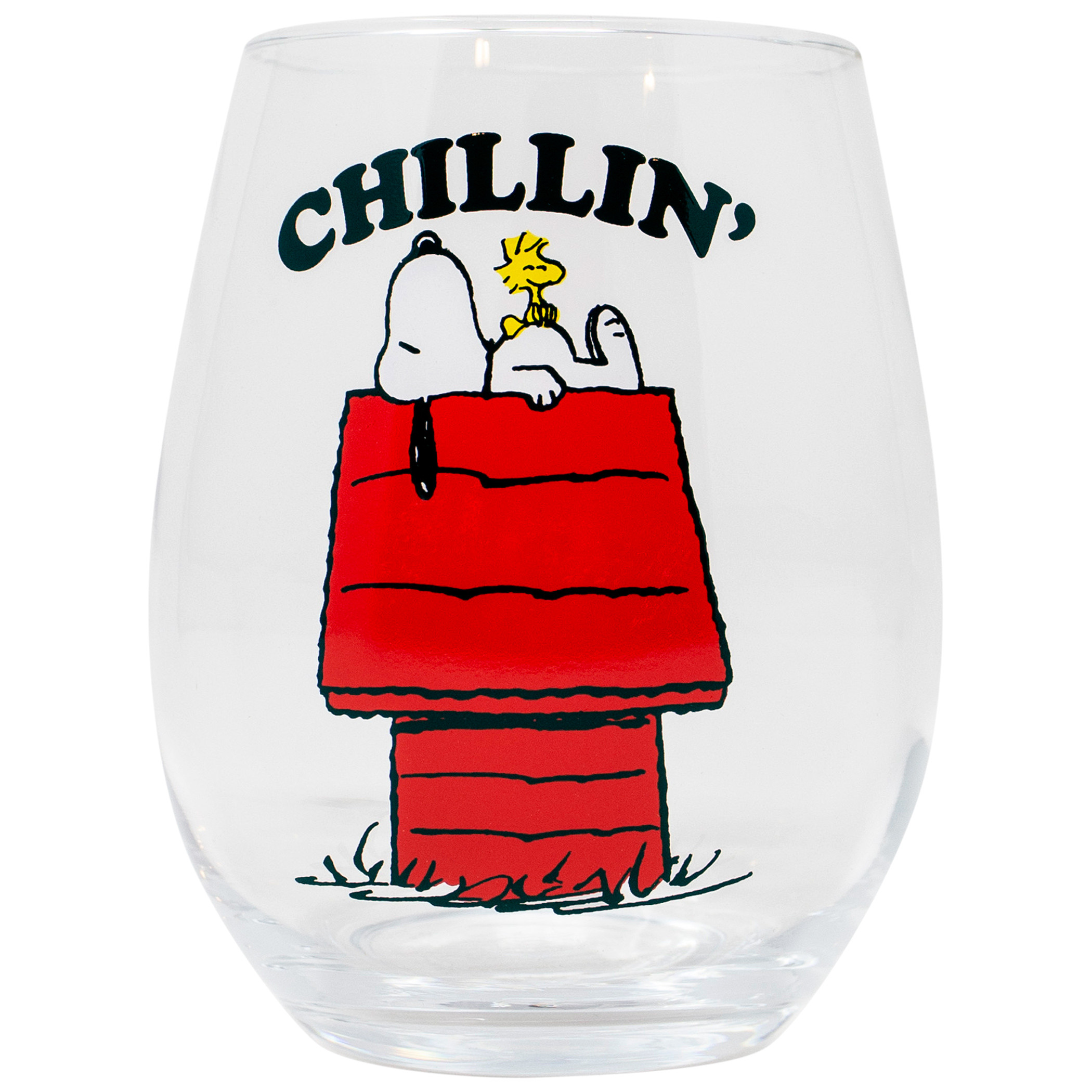 Peanuts Snoopy Chillin 20 Ounce Stemless Wine Glass