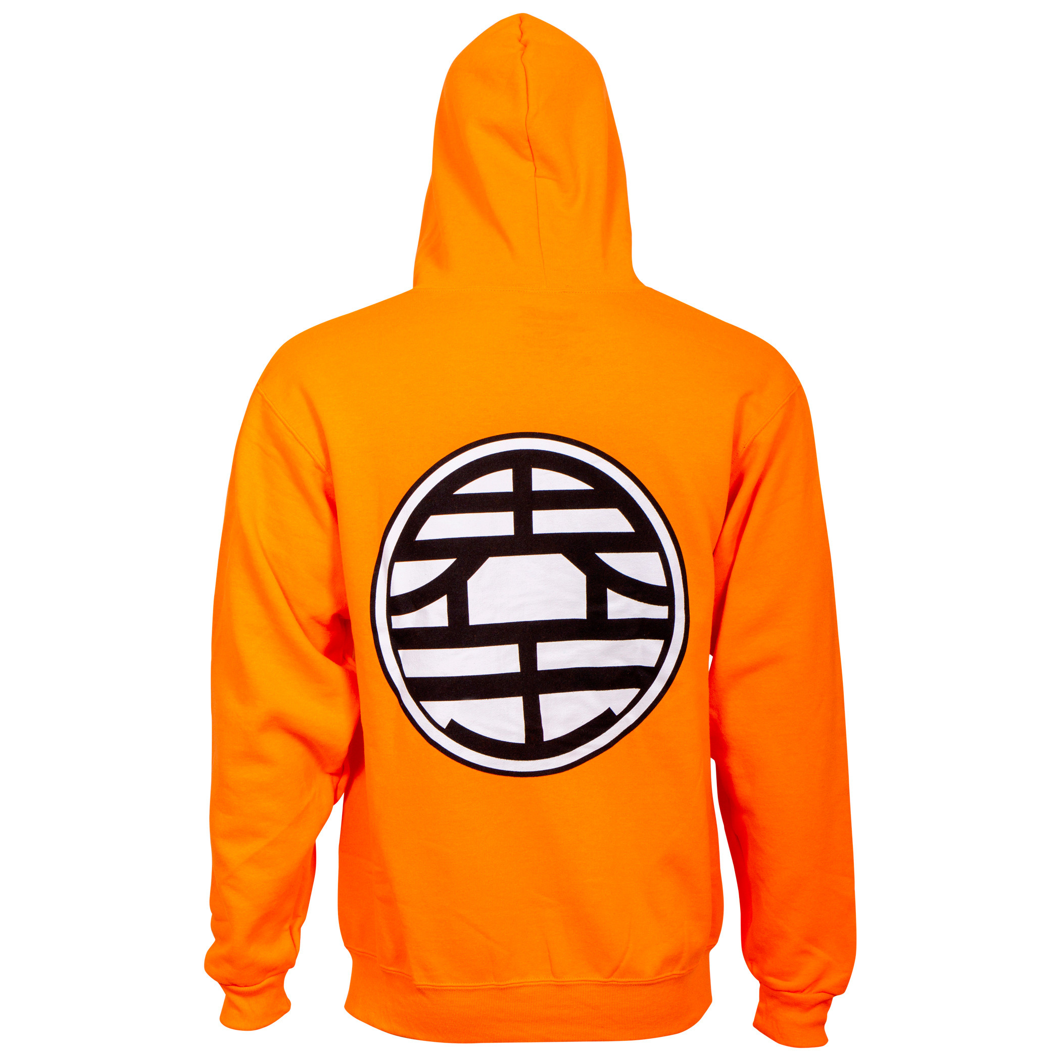 Dragon Ball Z Kame Symbol Orange Zip Hoodie