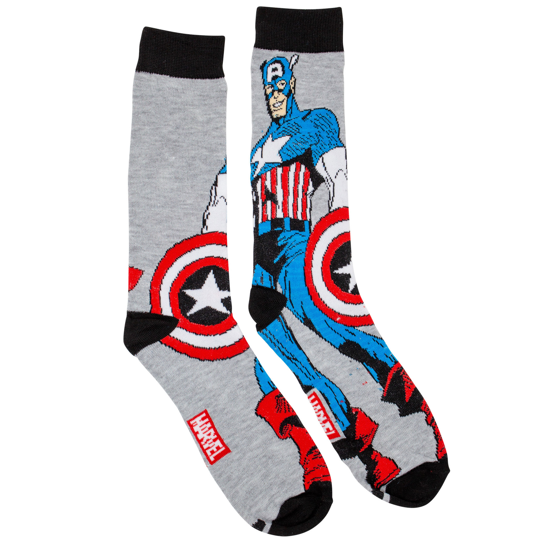 Captain America Standing Character Crew Socks