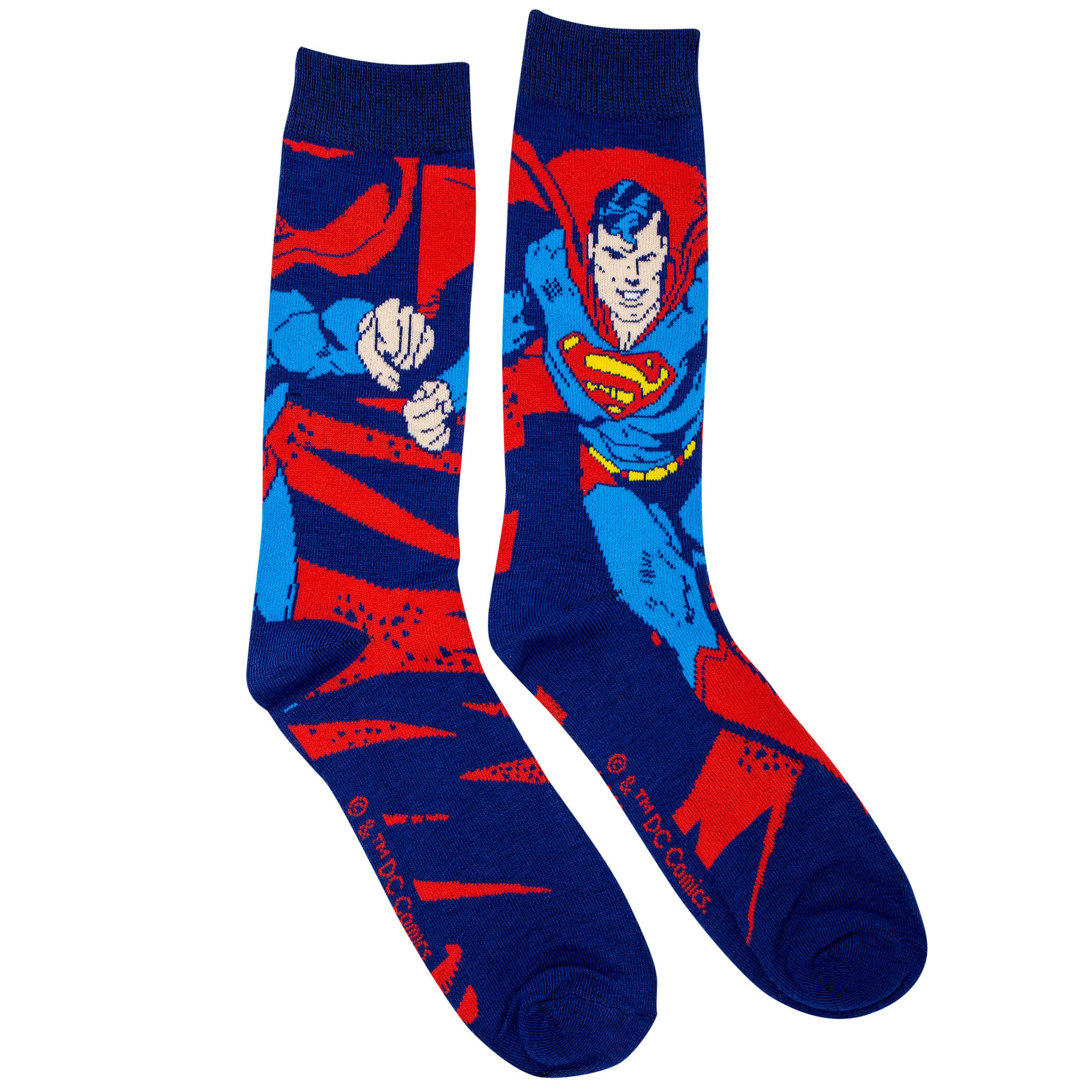Superman Action Pose Crew Socks