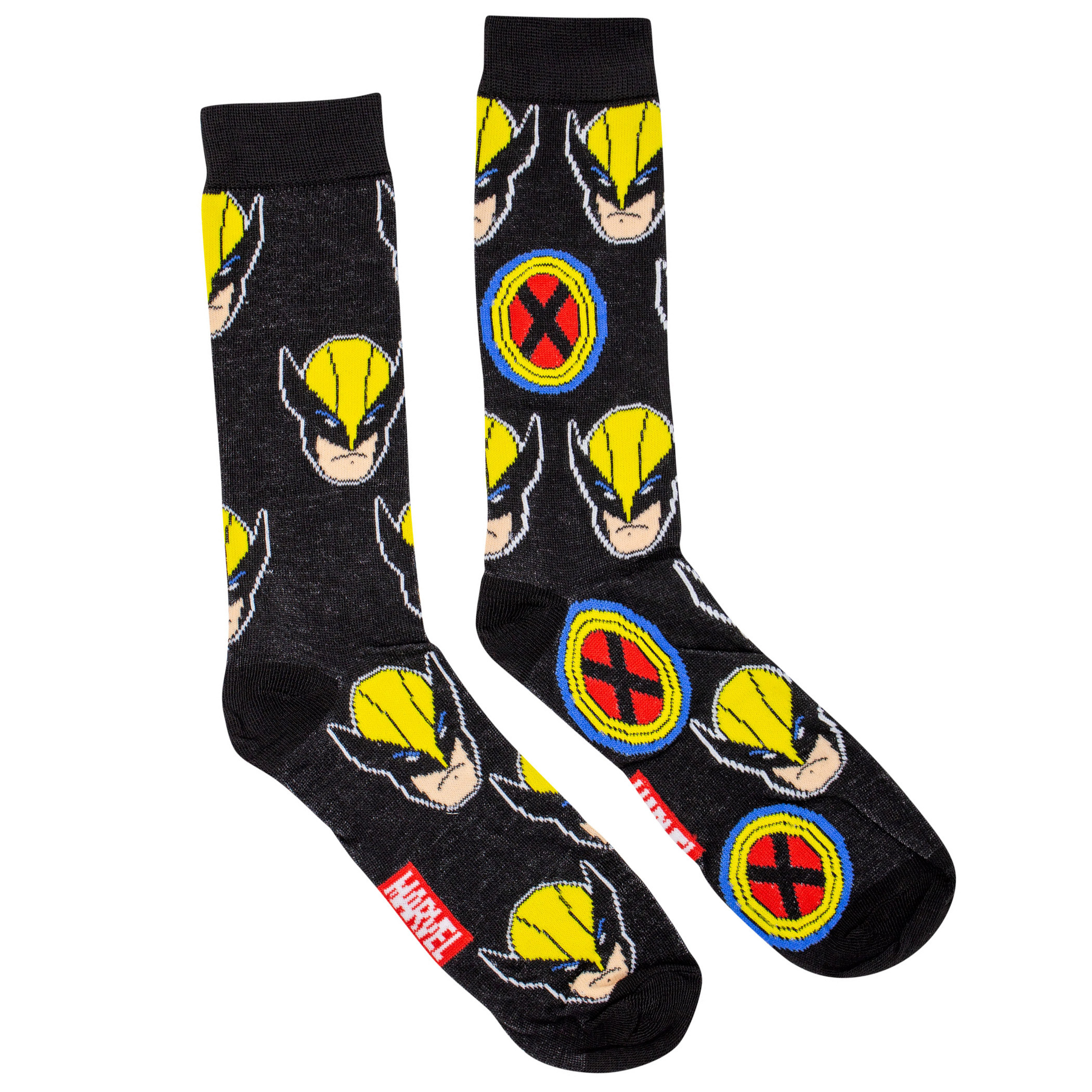 Wolverine And X-Men Logo All-Over Crew Socks