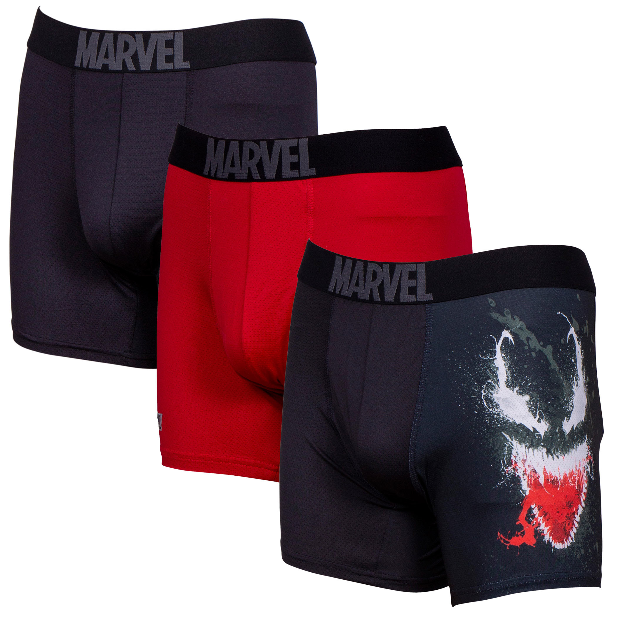 Marvel Venom Eyes Over Flag Aero Boxer Briefs Underwear-Medium (32