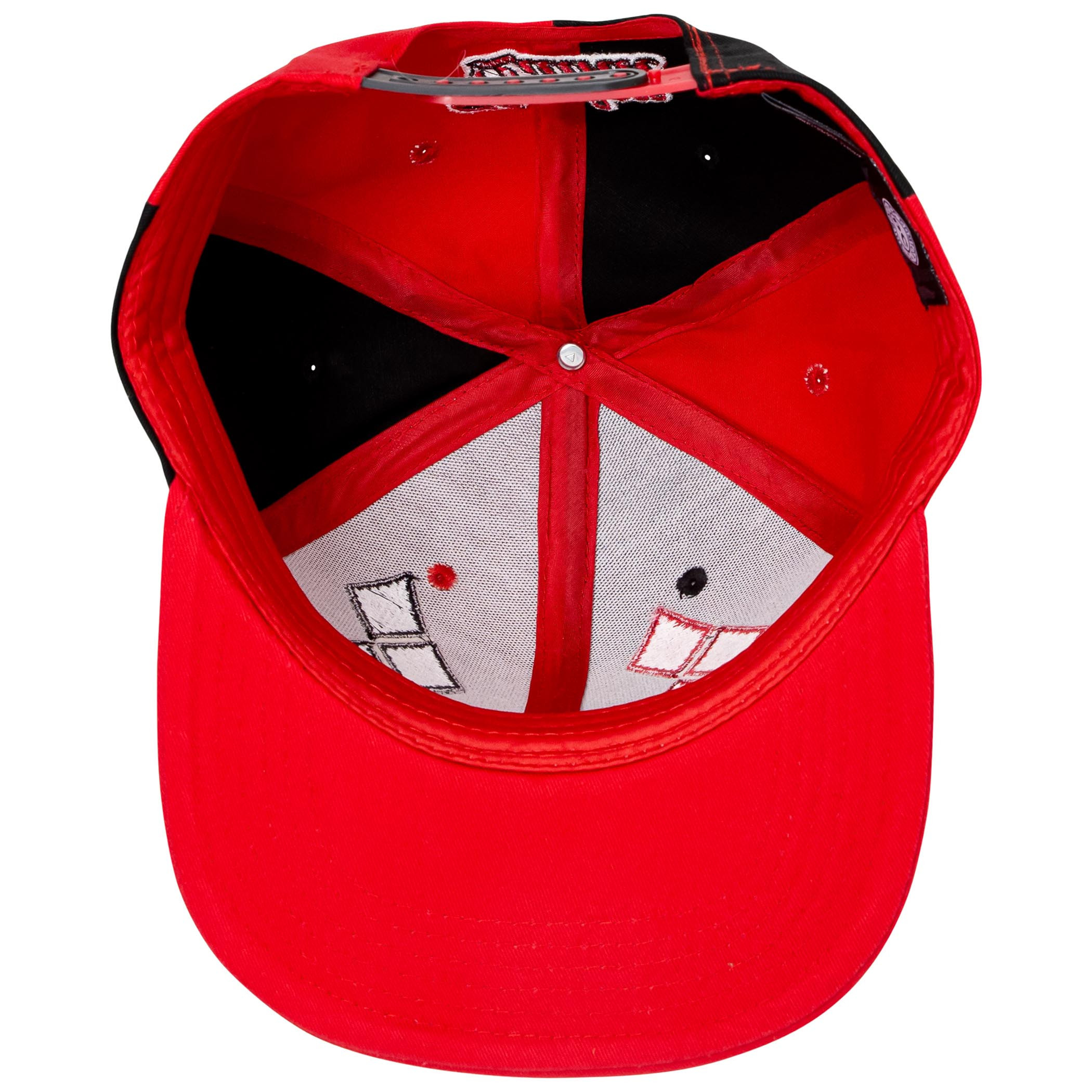 Harley Quinn Diamonds Symbol Adjustable Snapback Hat