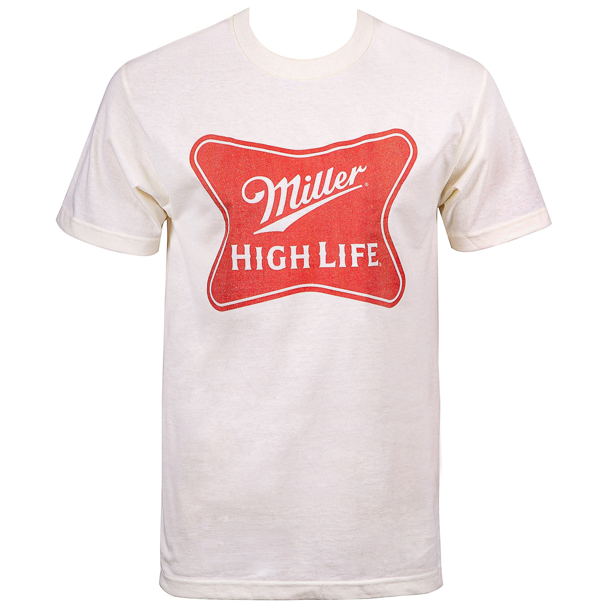 Miller High Life Beer Classic Logo Men’s Cream T-Shirt