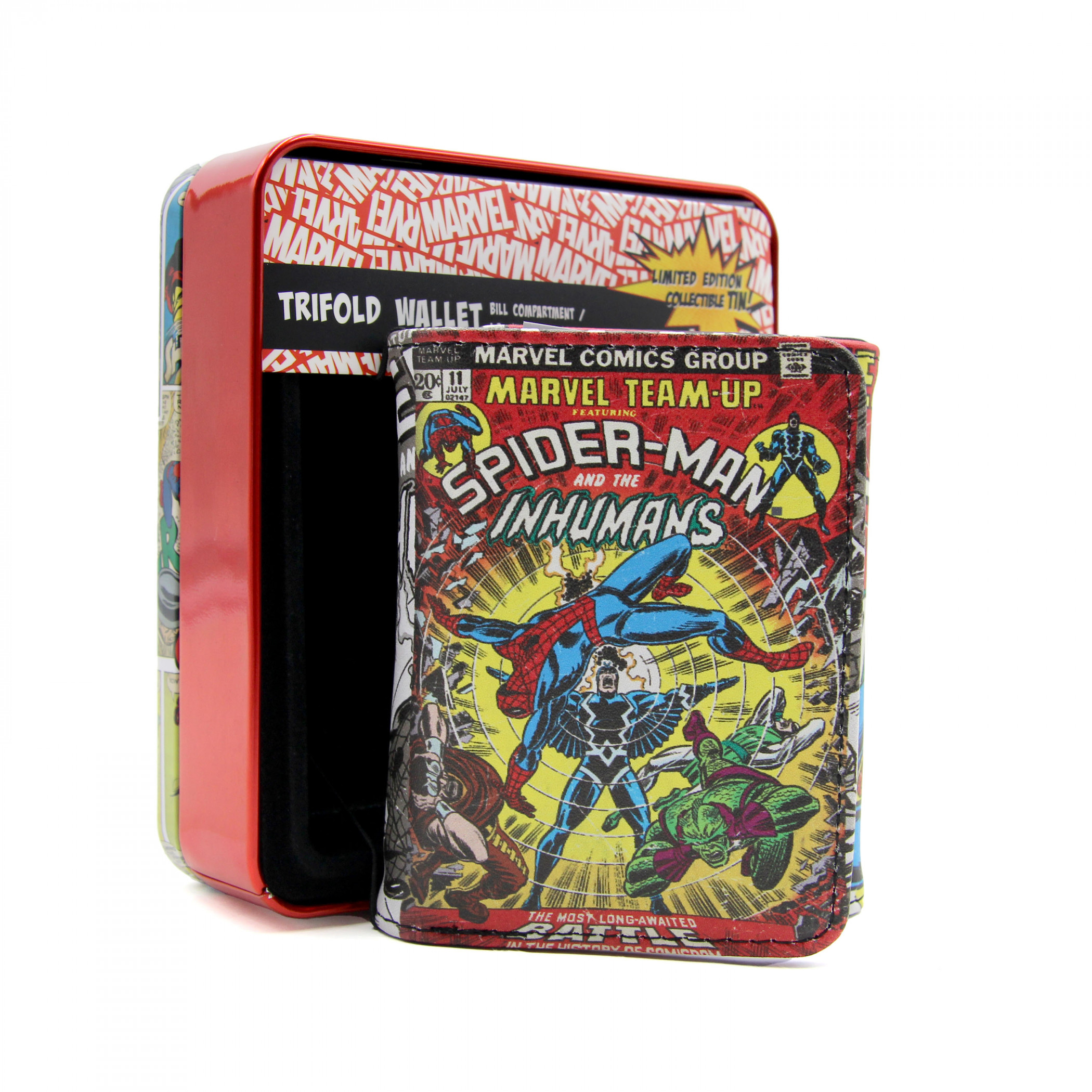 Spider-Man and The Inhumans #11 Cover Trifold Wallet in Collectors Tin