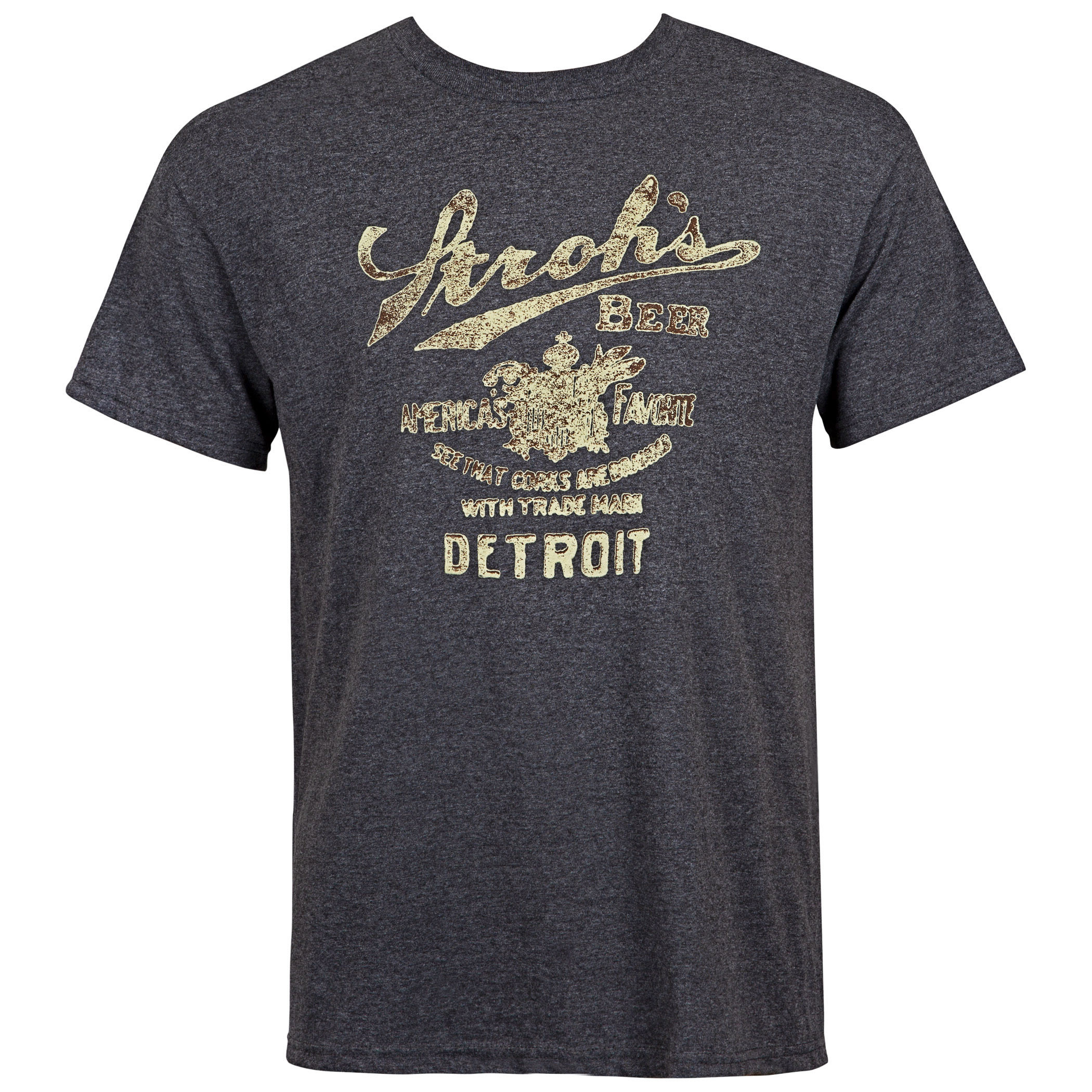Stroh's Black And Gold Label Tee Shirt