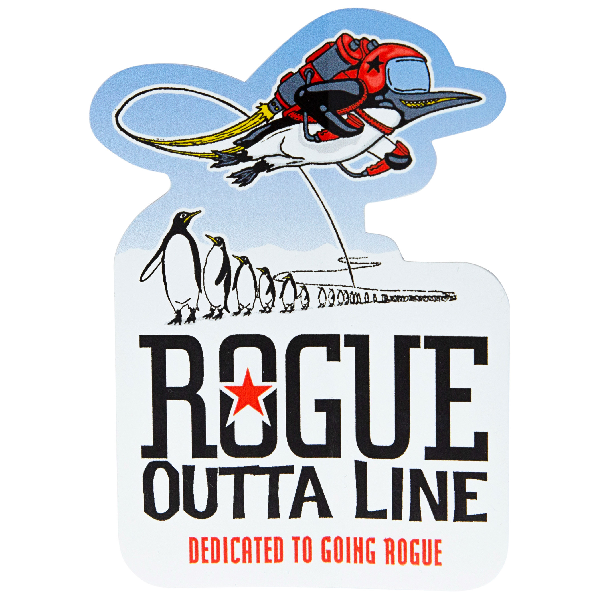 Rogue Ale Outta Line Sticker