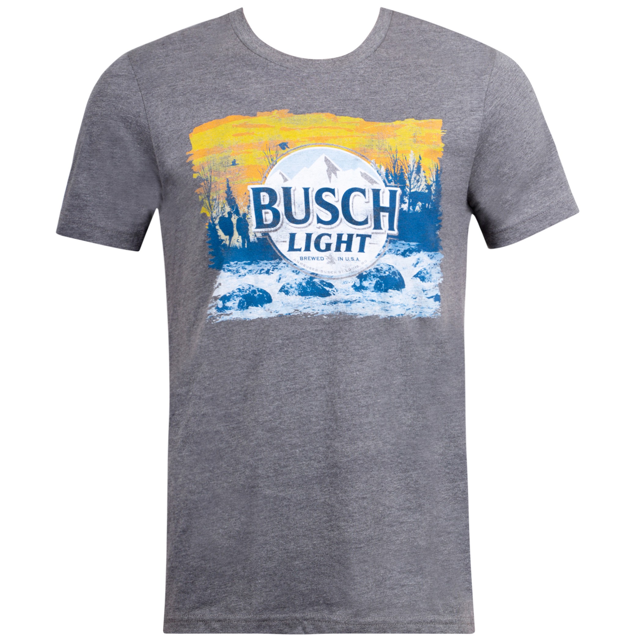 Busch Light Hikers Logo Grey Tshirt