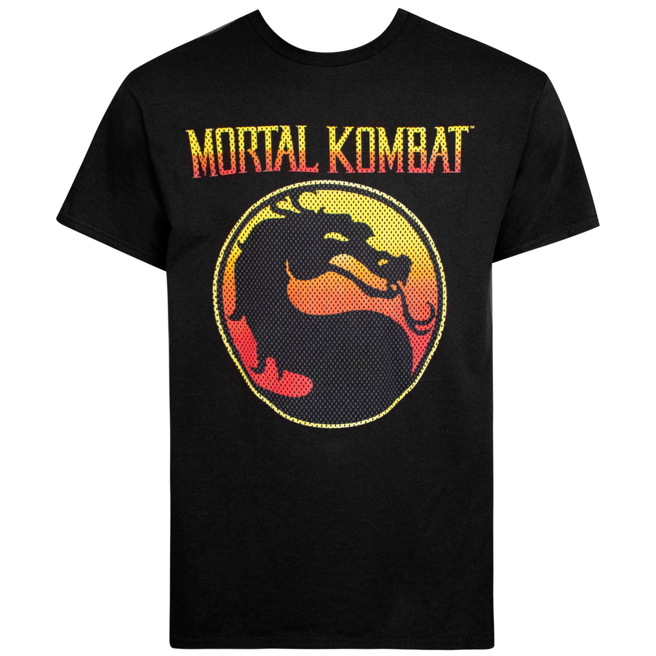 Mortal Kombat Classic Logo Black Tee Shirt